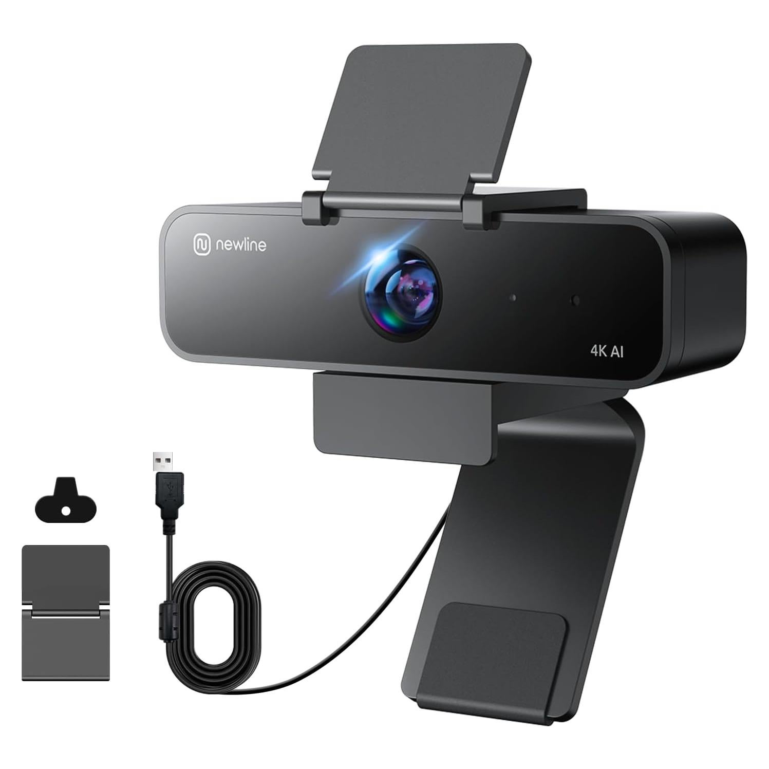 Cámara web 4K N newline NewEye 61 con AI y micrófono