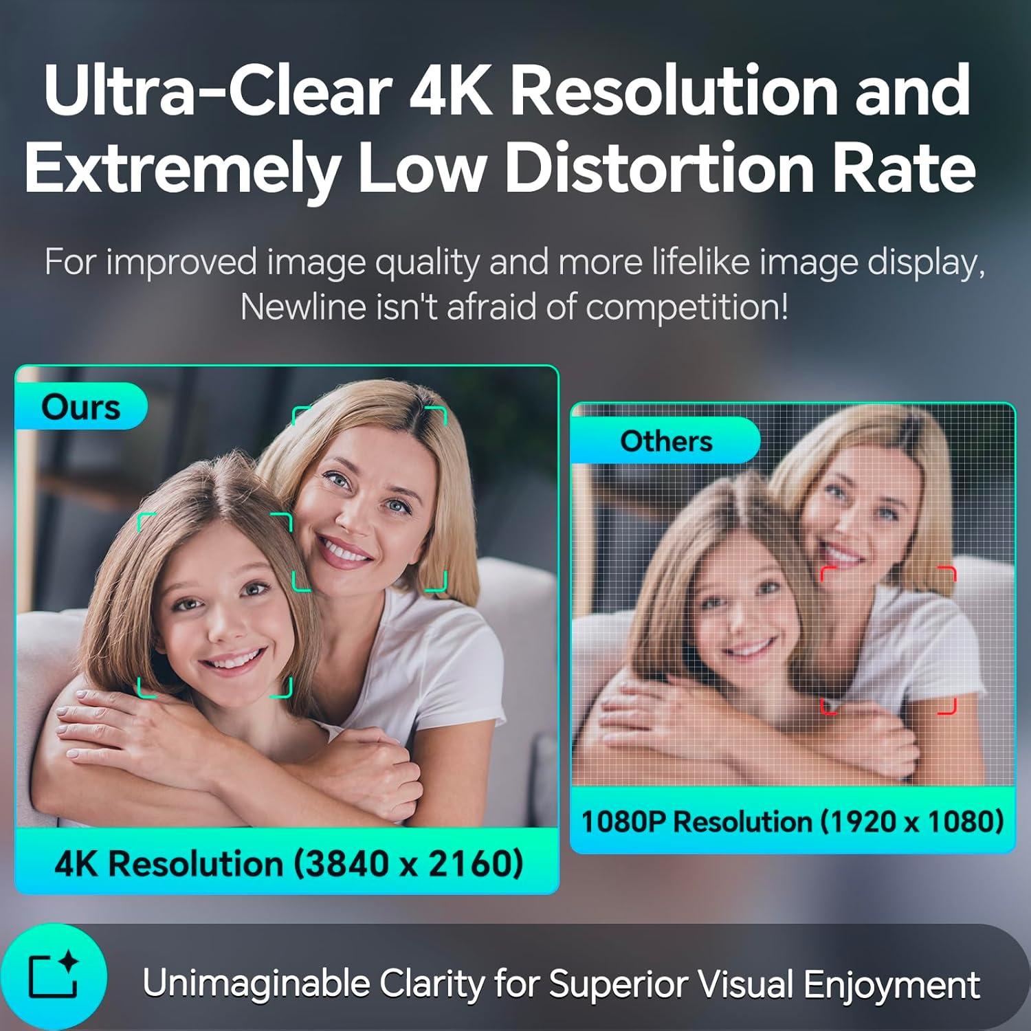 Cámara web 4K N newline NewEye 61 con AI y micrófono