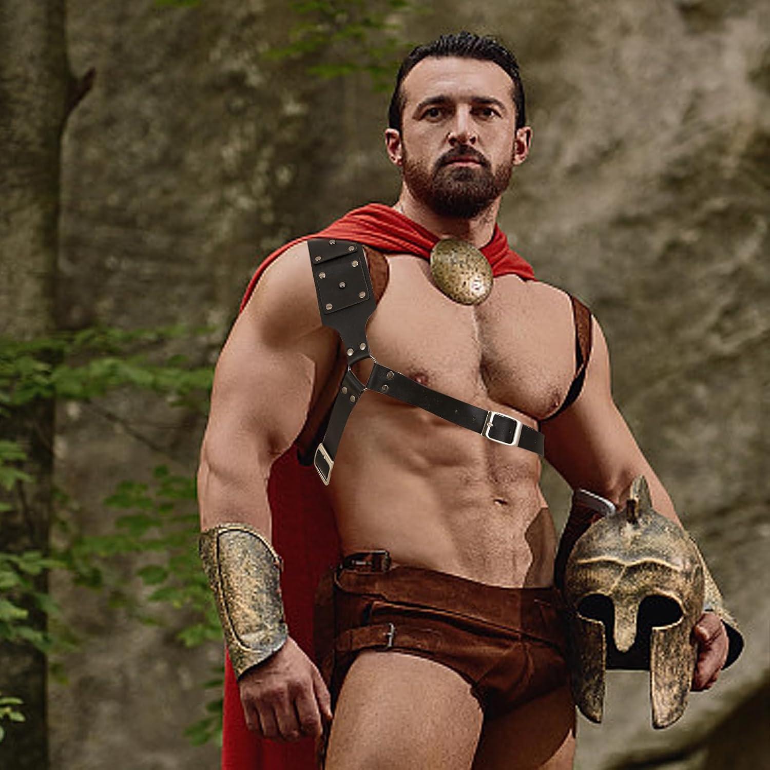 Funda de espada medieval unisex ajustable con correa negra