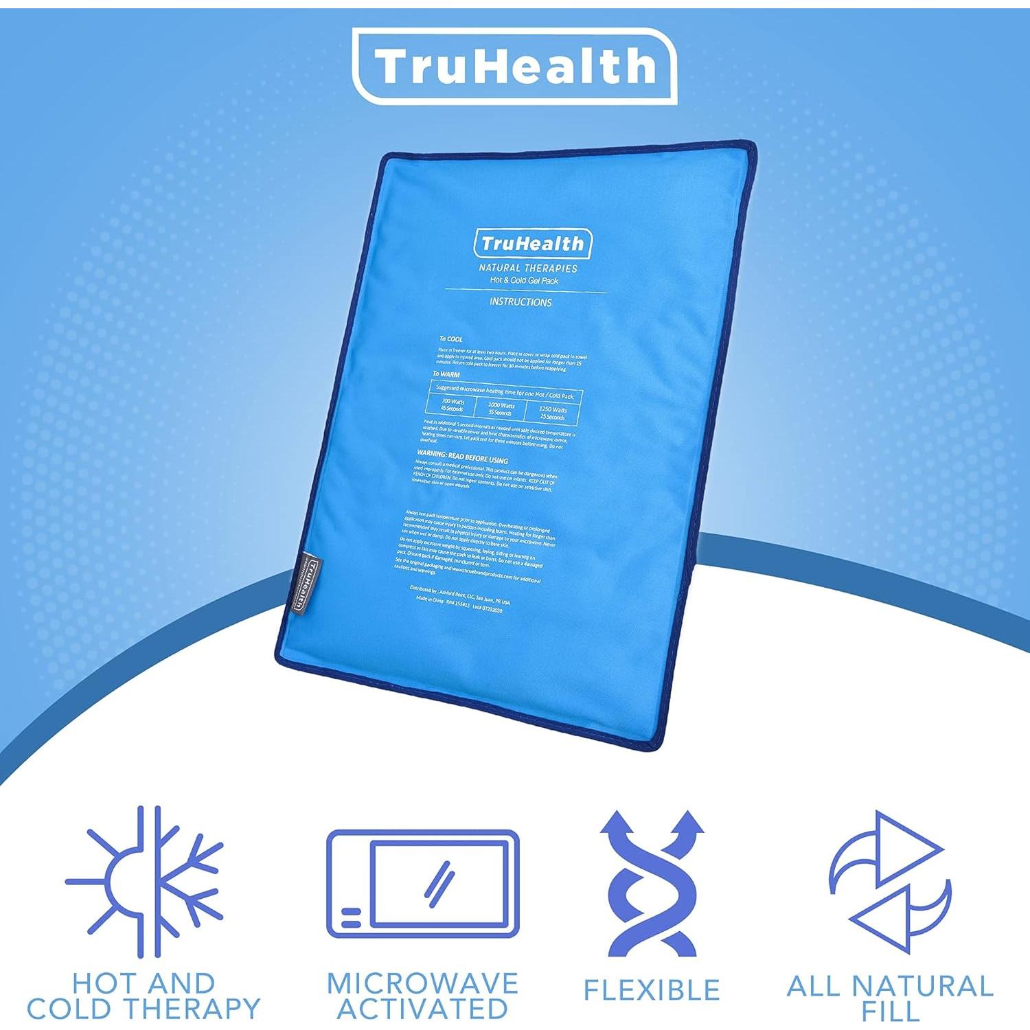 Compresa de Hielo Extra Grande TruHealth - Gel Frío y Caliente