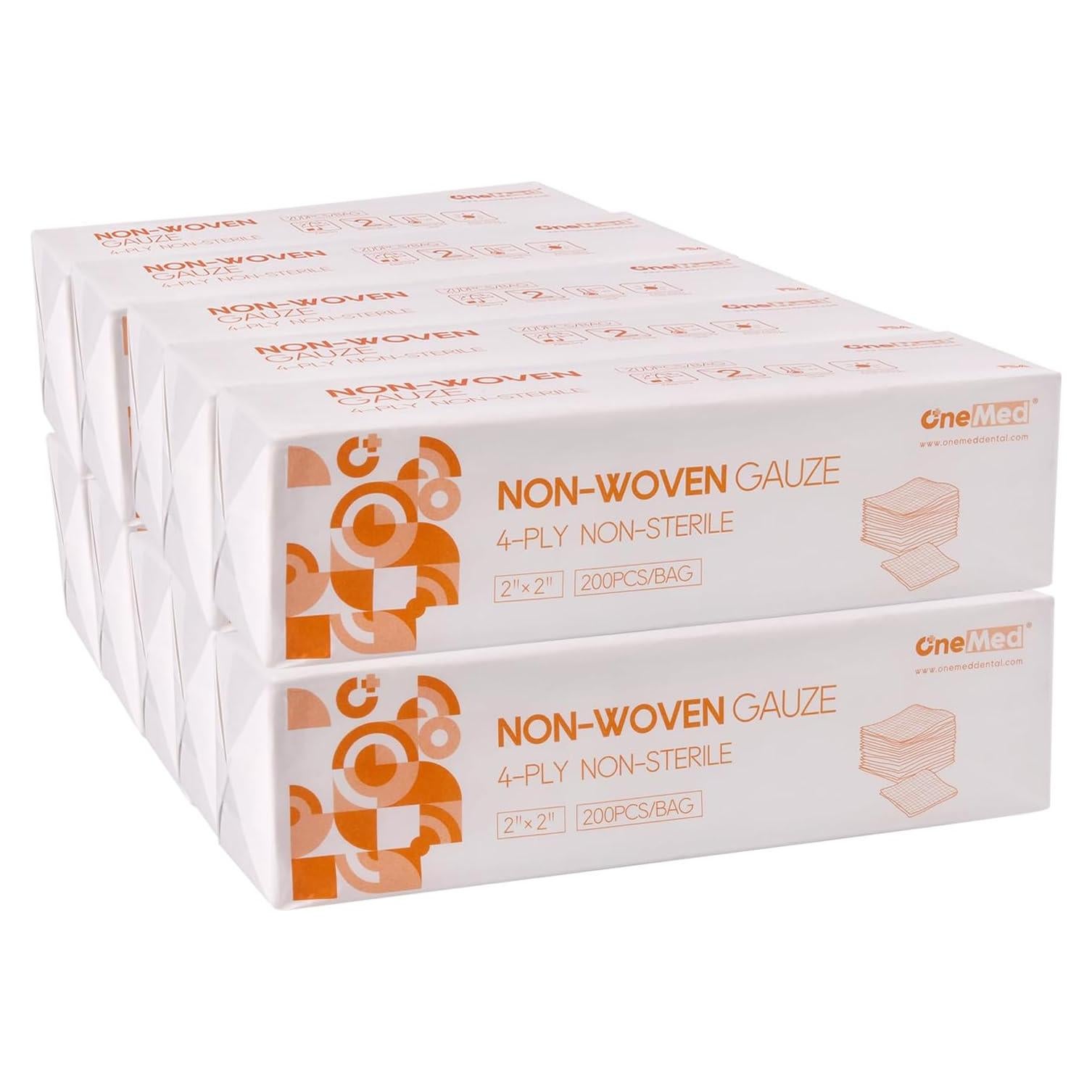 Compresas de Gasa No Tejida OneMed 5x5 cm 2000 Unidades