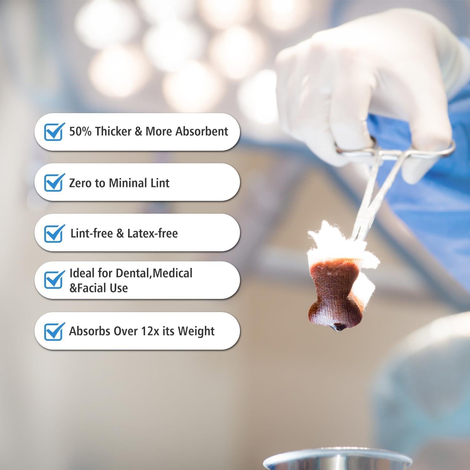 Compresas de Gasa No Tejida OneMed 5x5 cm 2000 Unidades