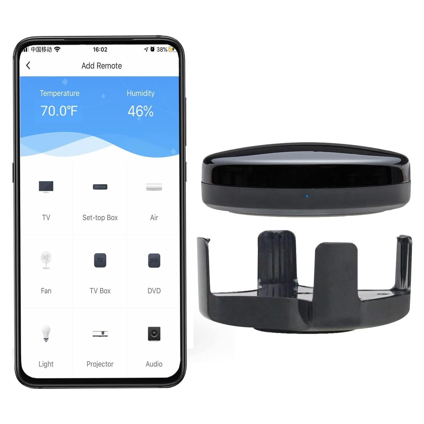 Control Remoto Universal IR Frankever con Sensor T&H