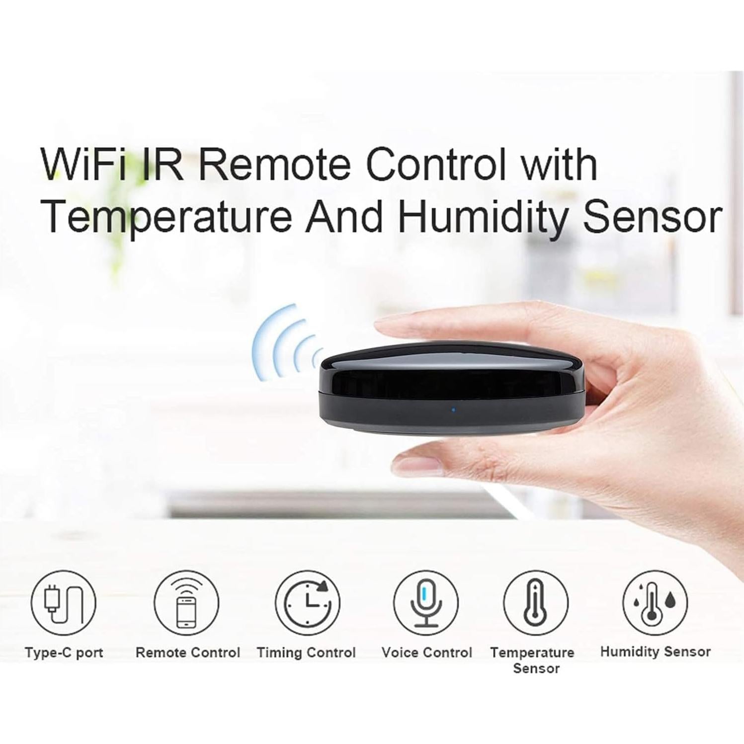 Control Remoto Universal IR Frankever con Sensor T&H