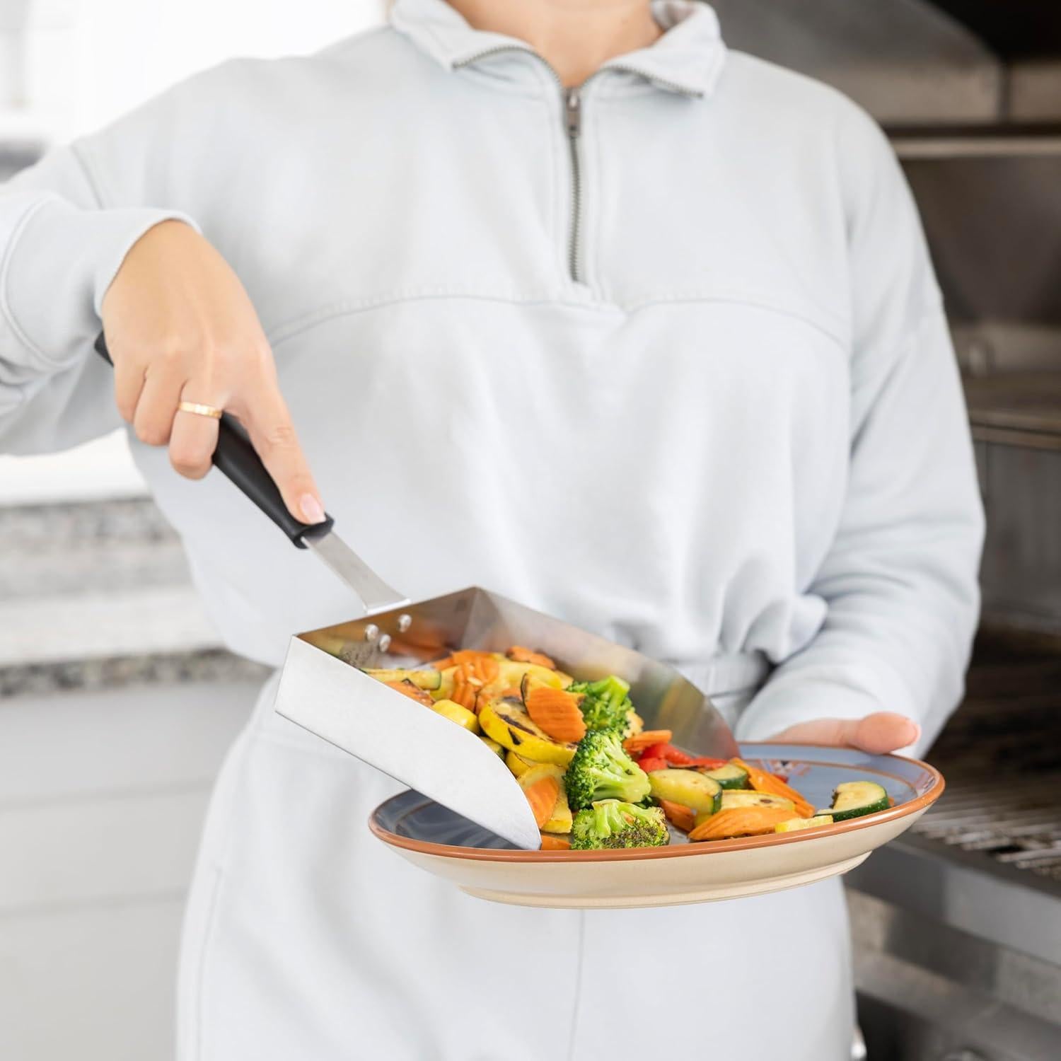 Cuchara de Plancha Acero Inoxidable Outset XL 5 Tazas