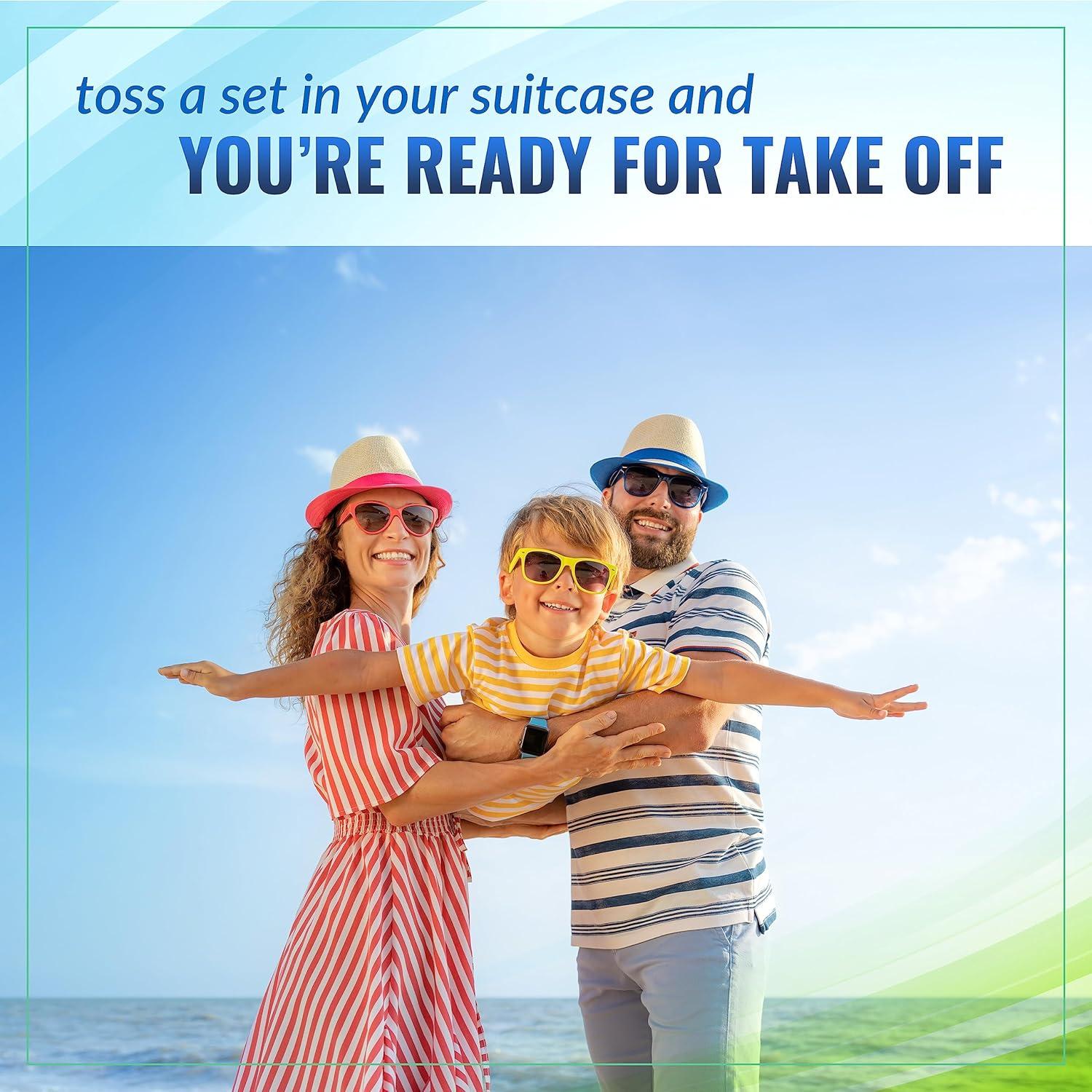 Kit de Cepillos de Dientes Plegables Lingito - 3 Paquetes con Pasta