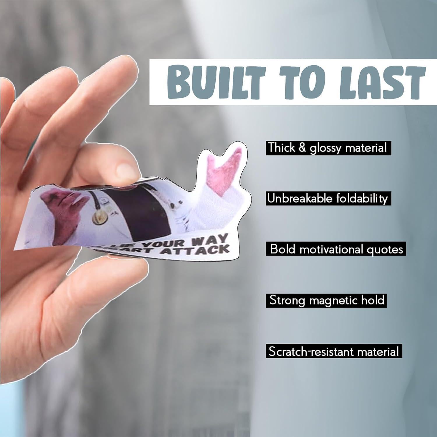 Paquete de 12 Imanes de Nevera Dr Now - Fuertes y Divertidos