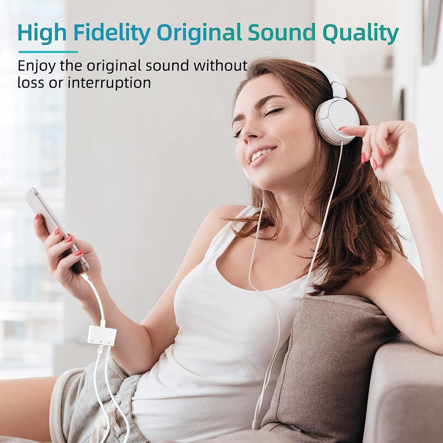 Adaptador de Micrófono Ceotsak Lightening a 3.5mm para iPhone