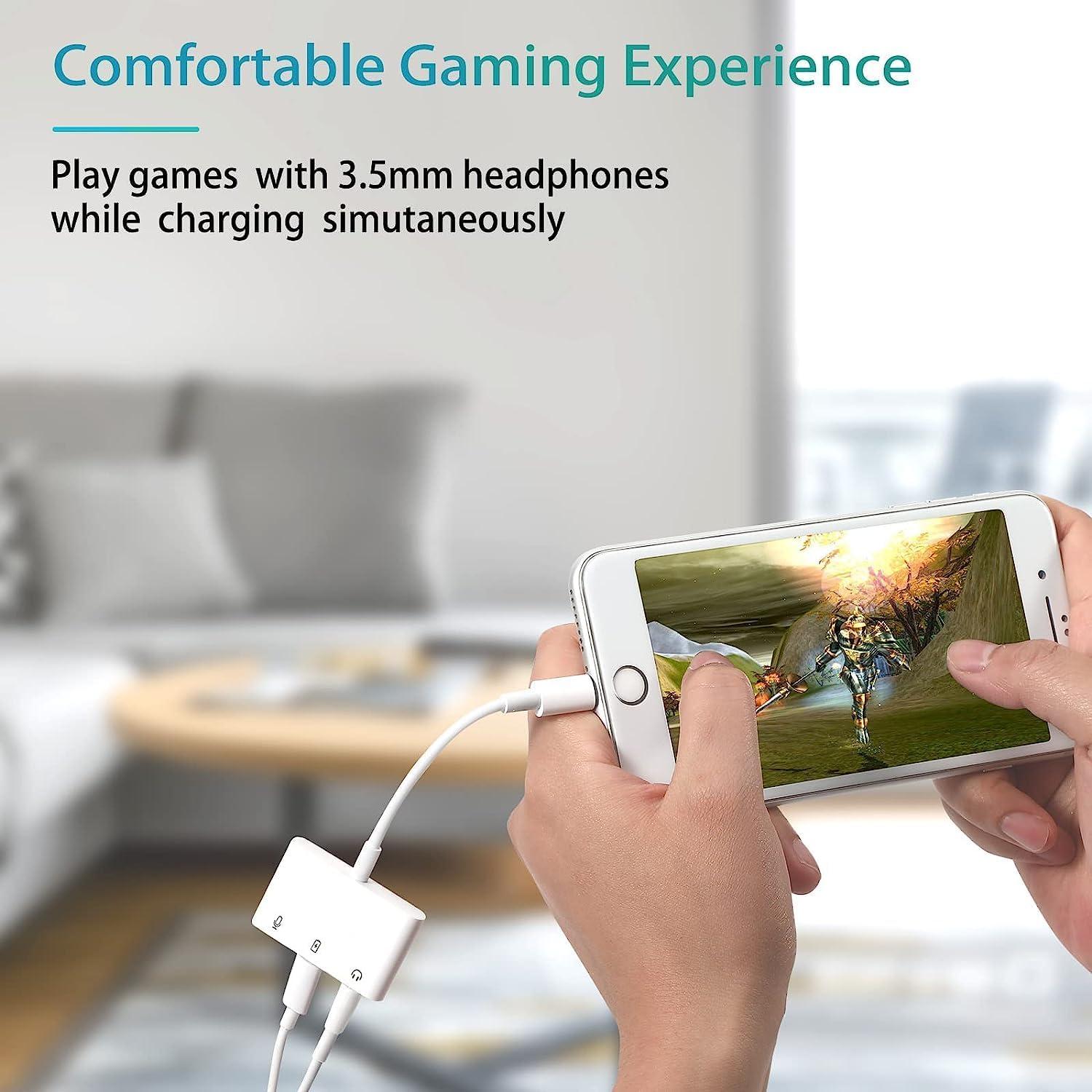 Adaptador de Micrófono Ceotsak Lightening a 3.5mm para iPhone