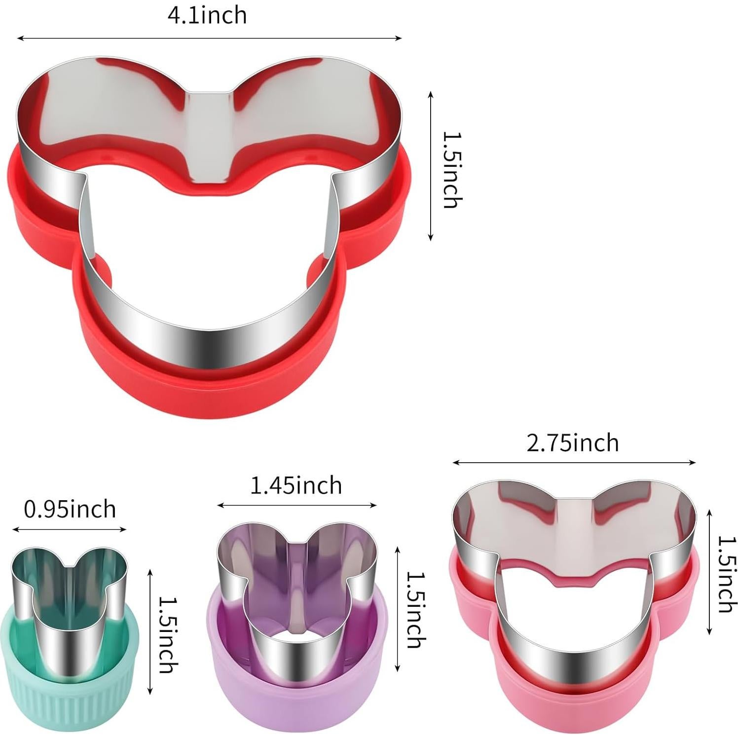 Cortadores de Galletas ALLTOP en Forma de Ratón - Acero Inoxidable