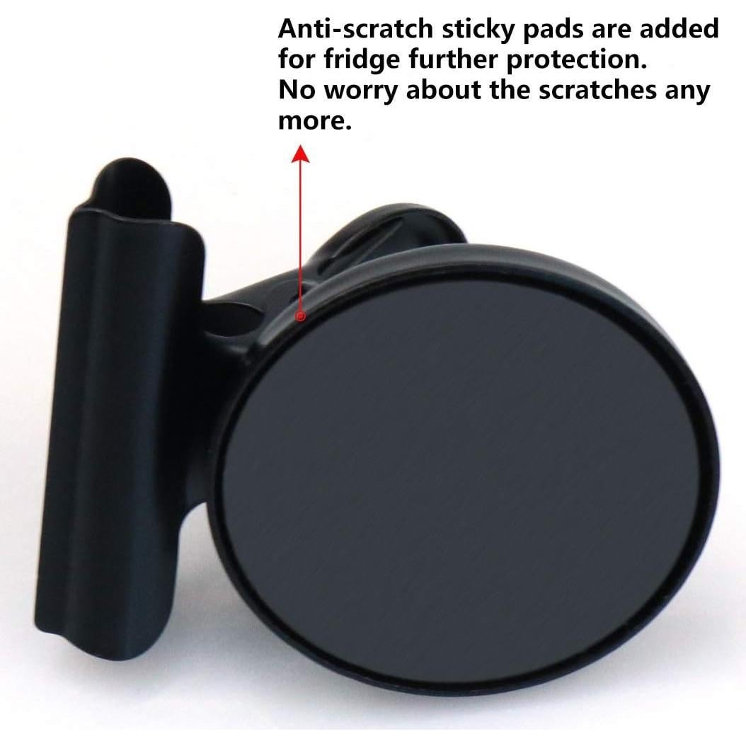 12 Piezas Imán de Nevera Grtard Clips Magnéticos Negro