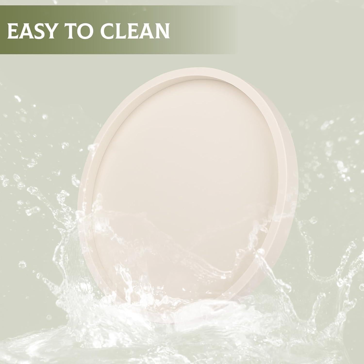 Bandeja de Silicona Heagoale Redonda 20.32 cm Beige