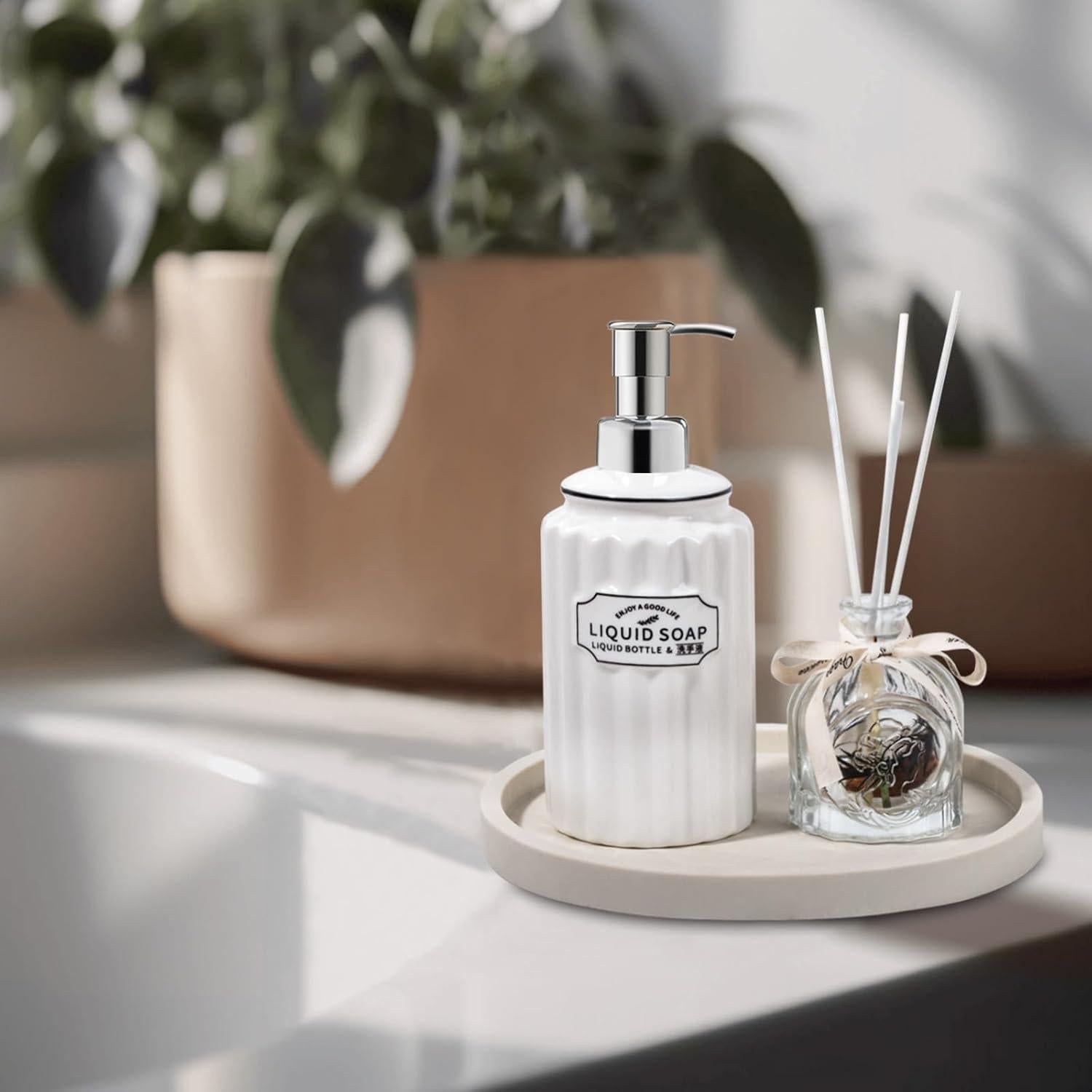 Bandeja de Silicona Heagoale Redonda 20.32 cm Beige