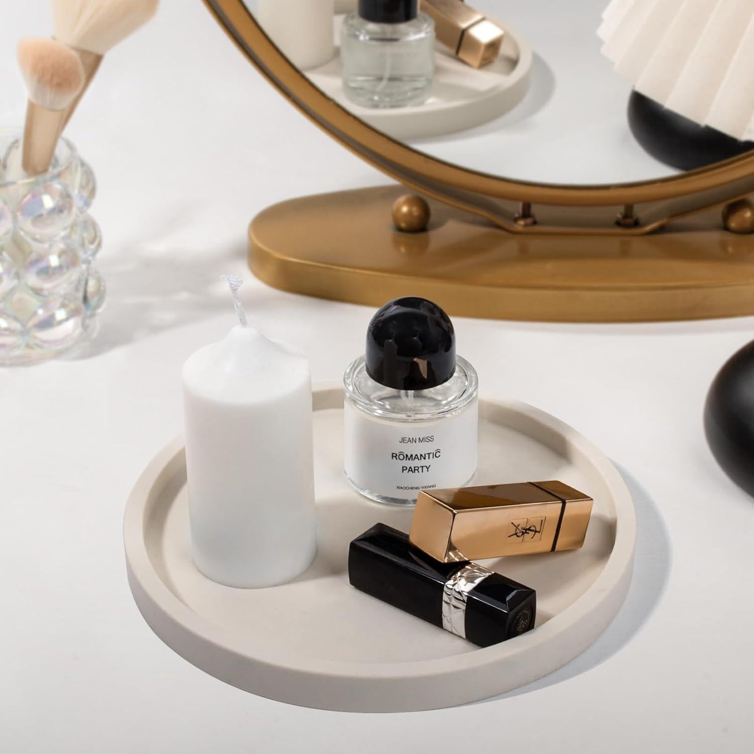 Bandeja de Silicona Heagoale Redonda 20.32 cm Beige