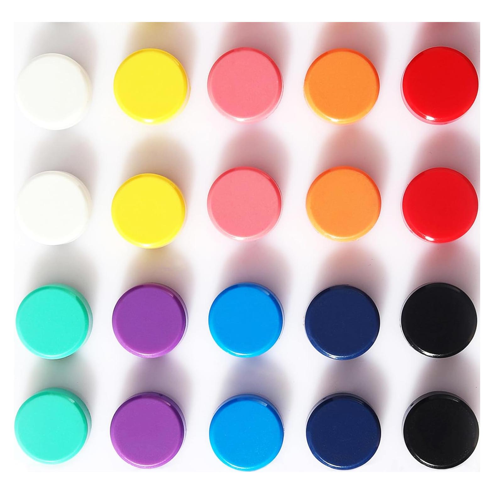 Imanes de Nevera PYJLBX 20 Piezas Multicolor Redondos