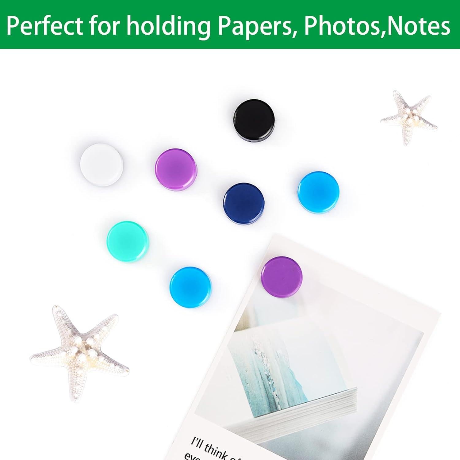 Imanes de Nevera PYJLBX 20 Piezas Multicolor Redondos