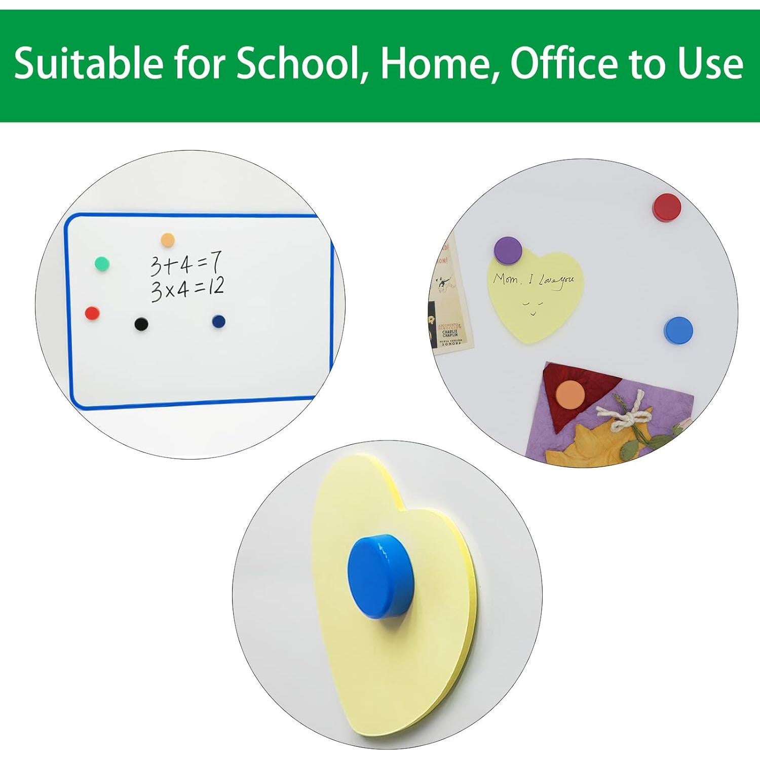 Imanes de Nevera PYJLBX 20 Piezas Multicolor Redondos