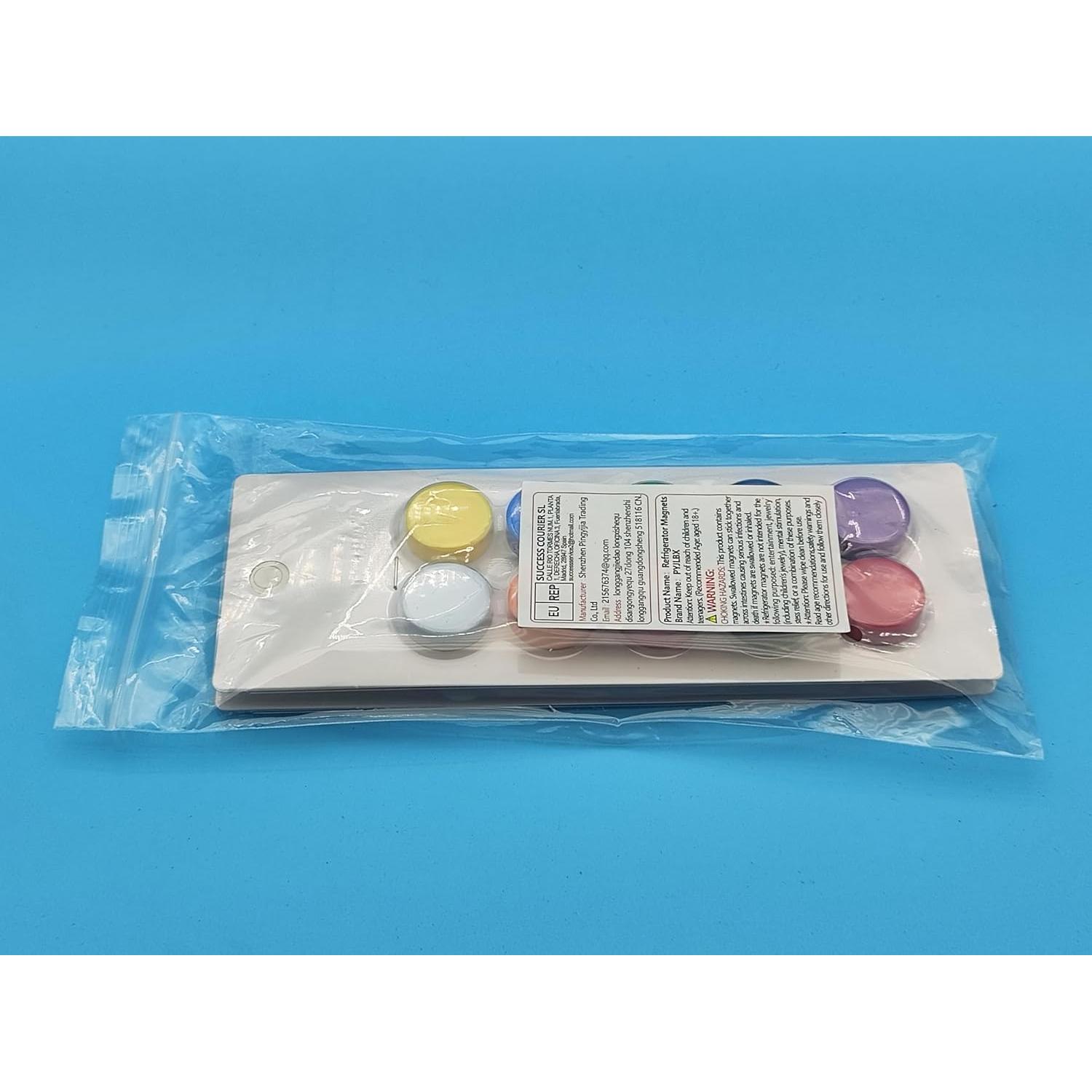 Imanes de Nevera PYJLBX 20 Piezas Multicolor Redondos