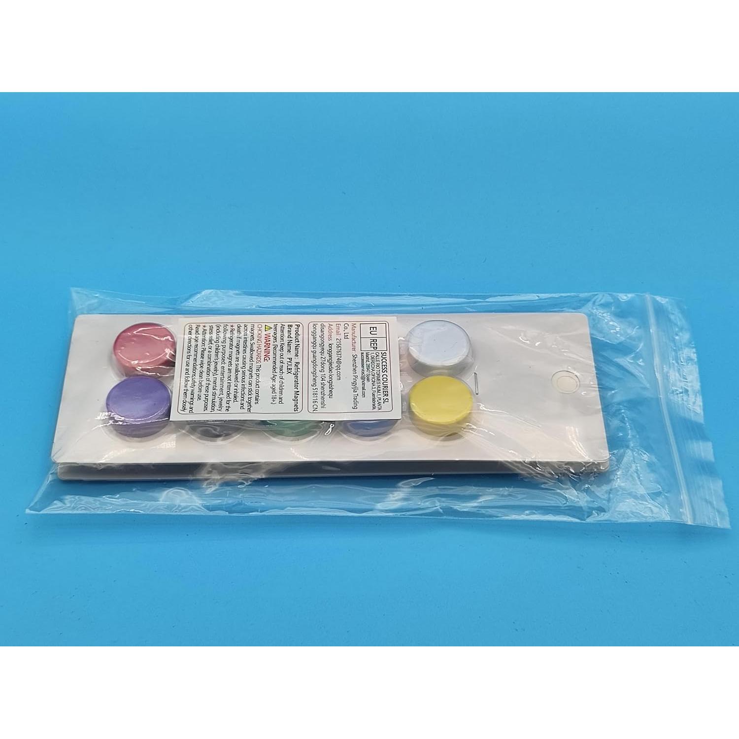 Imanes de Nevera PYJLBX 20 Piezas Multicolor Redondos