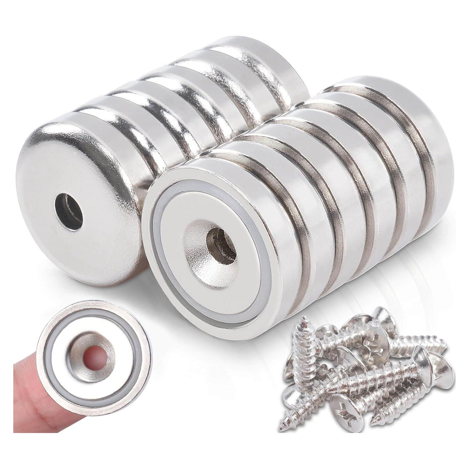 12 Imanes de Neodimio MIN CI 20mm Alta Resistencia