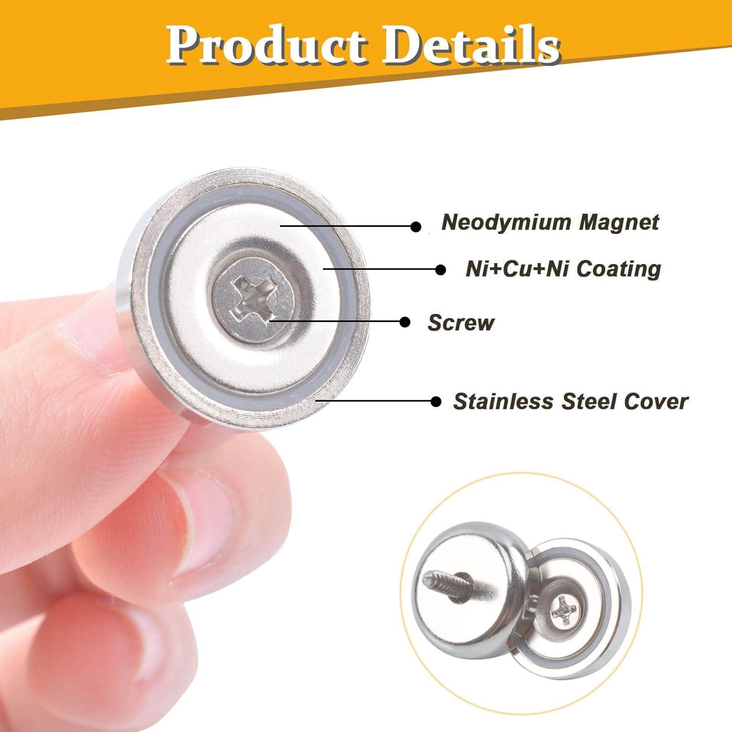 12 Imanes de Neodimio MIN CI 20mm Alta Resistencia