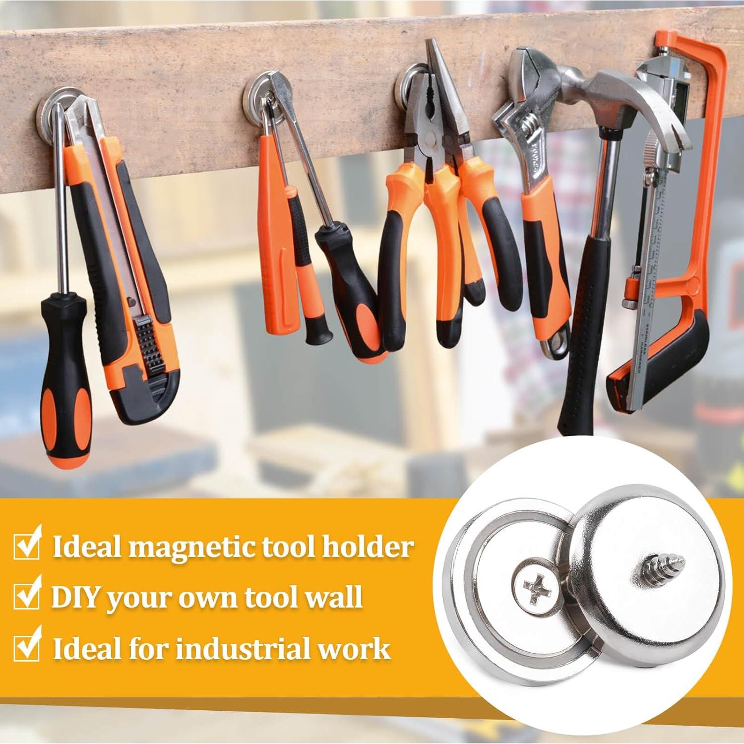 12 Imanes de Neodimio MIN CI 20mm Alta Resistencia