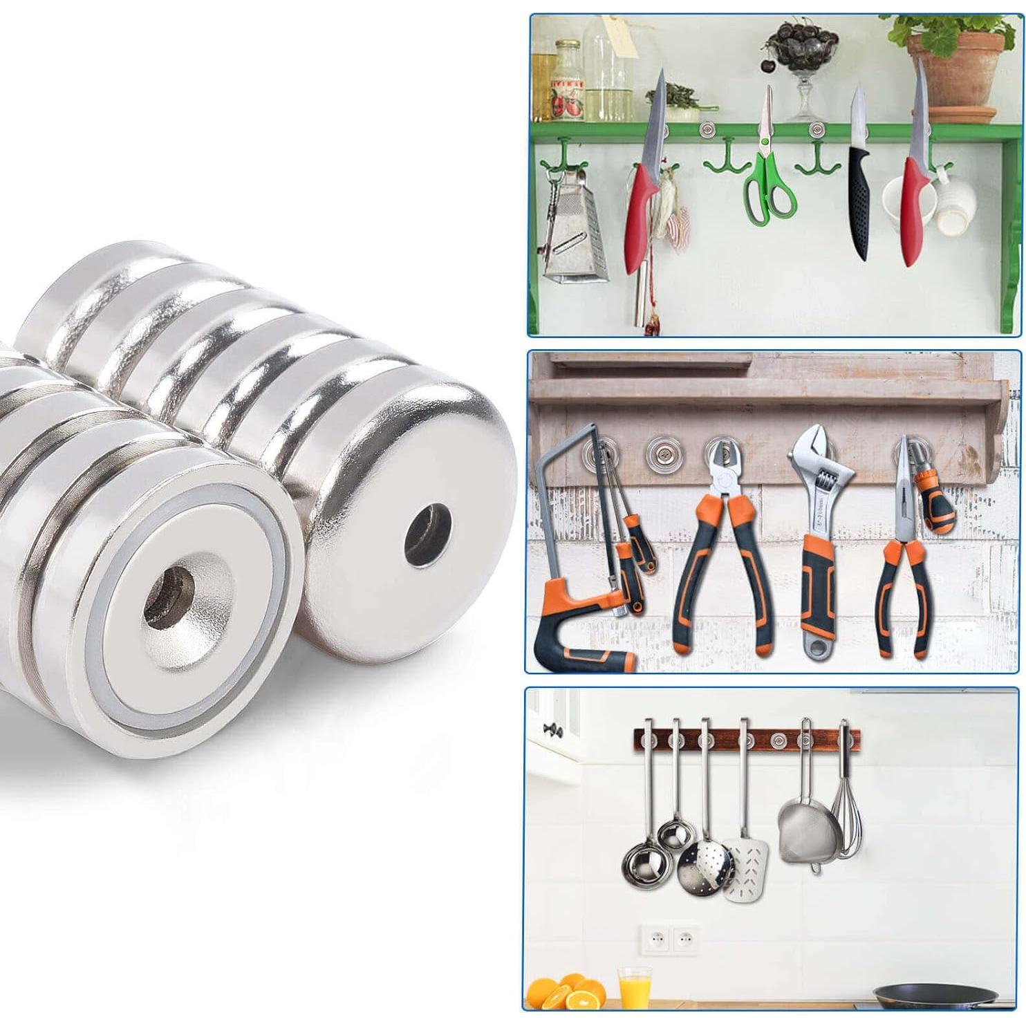 12 Imanes de Neodimio MIN CI 20mm Alta Resistencia