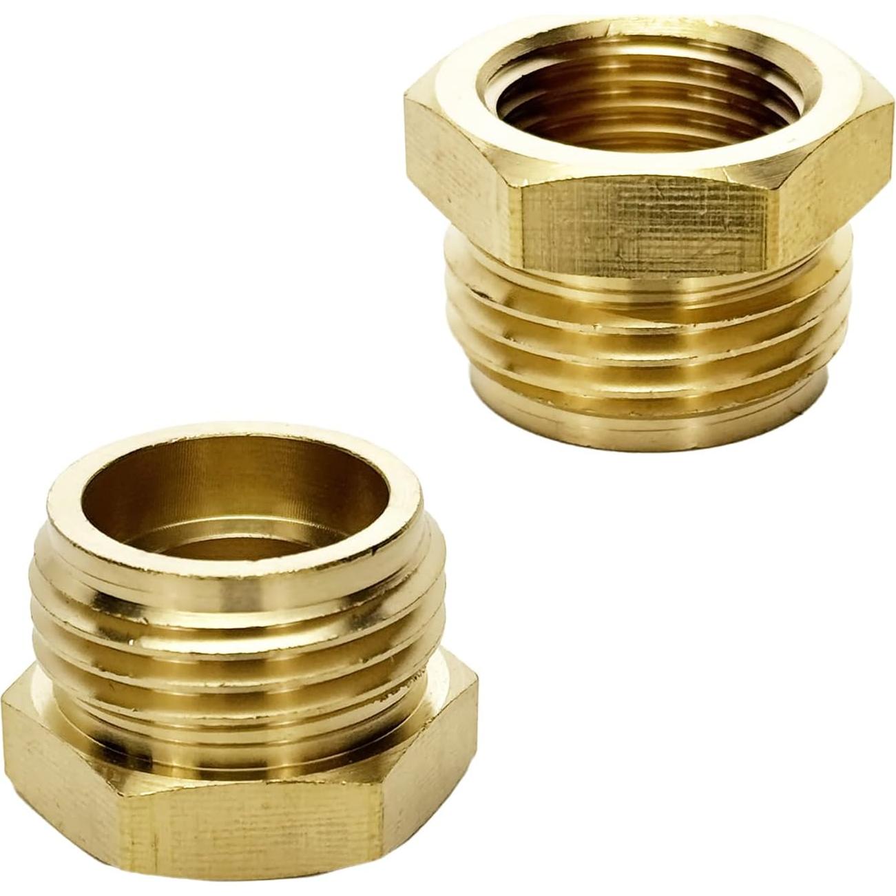 Adaptador de Manguera de Jardín XNTONG G1/2 a GHT 3/4 Latón