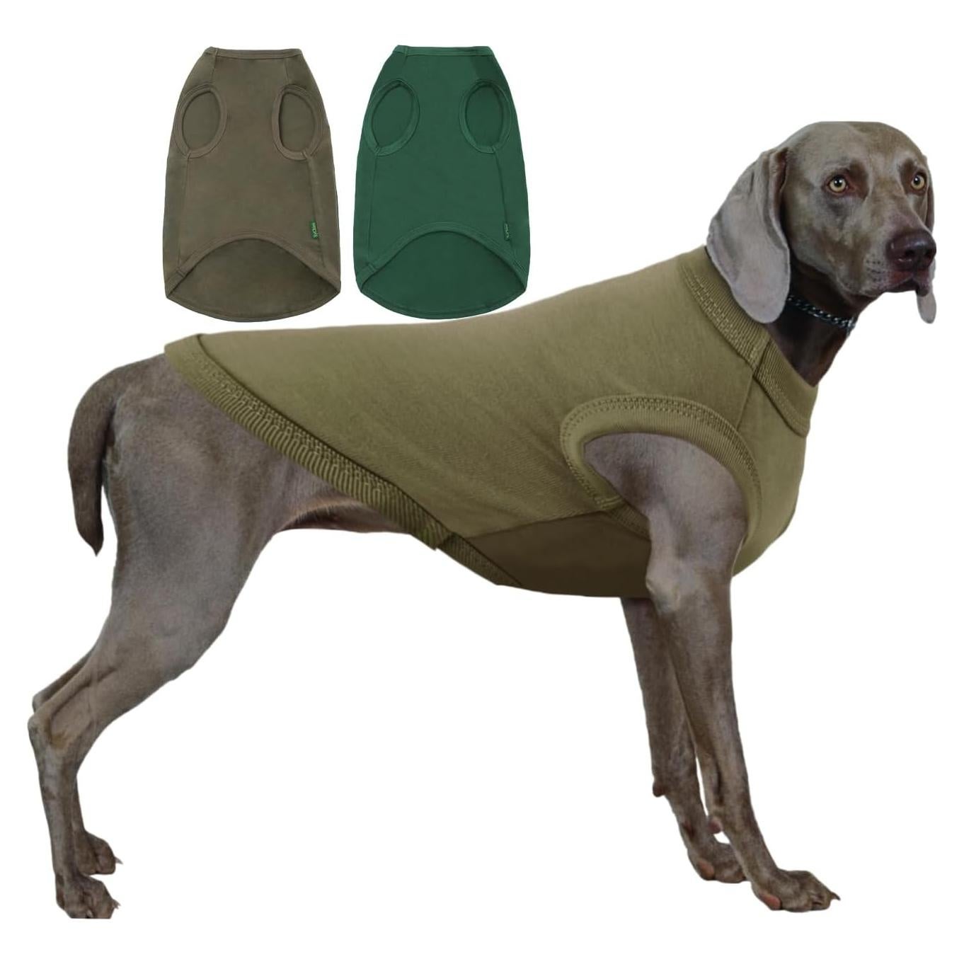 Camisa para Perros SyChien XXL Verde Ejercito y Profundo