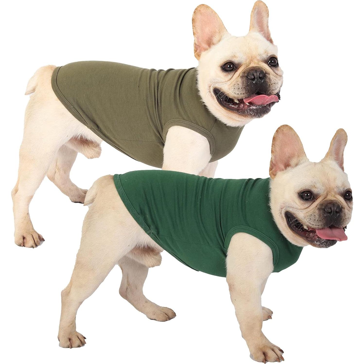 Camisa para Perros SyChien XXL Verde Ejercito y Profundo
