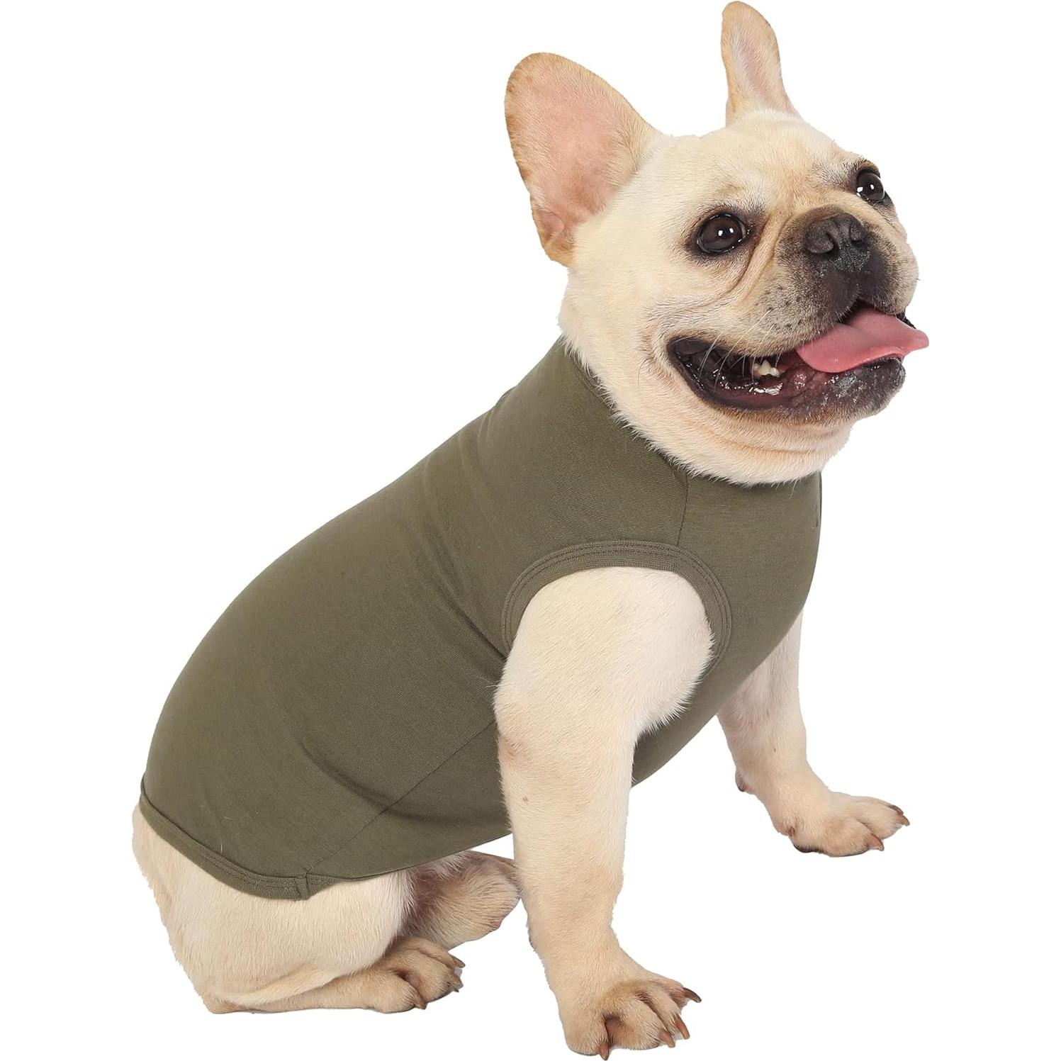 Camisa para Perros SyChien XXL Verde Ejercito y Profundo