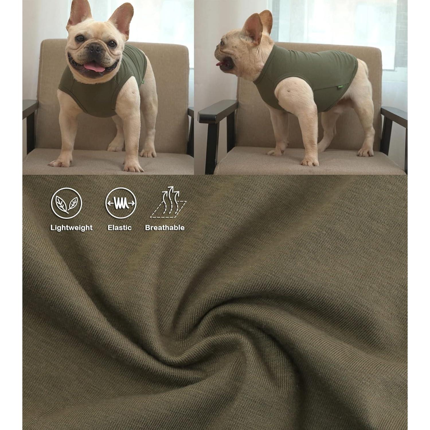 Camisa para Perros SyChien XXL Verde Ejercito y Profundo