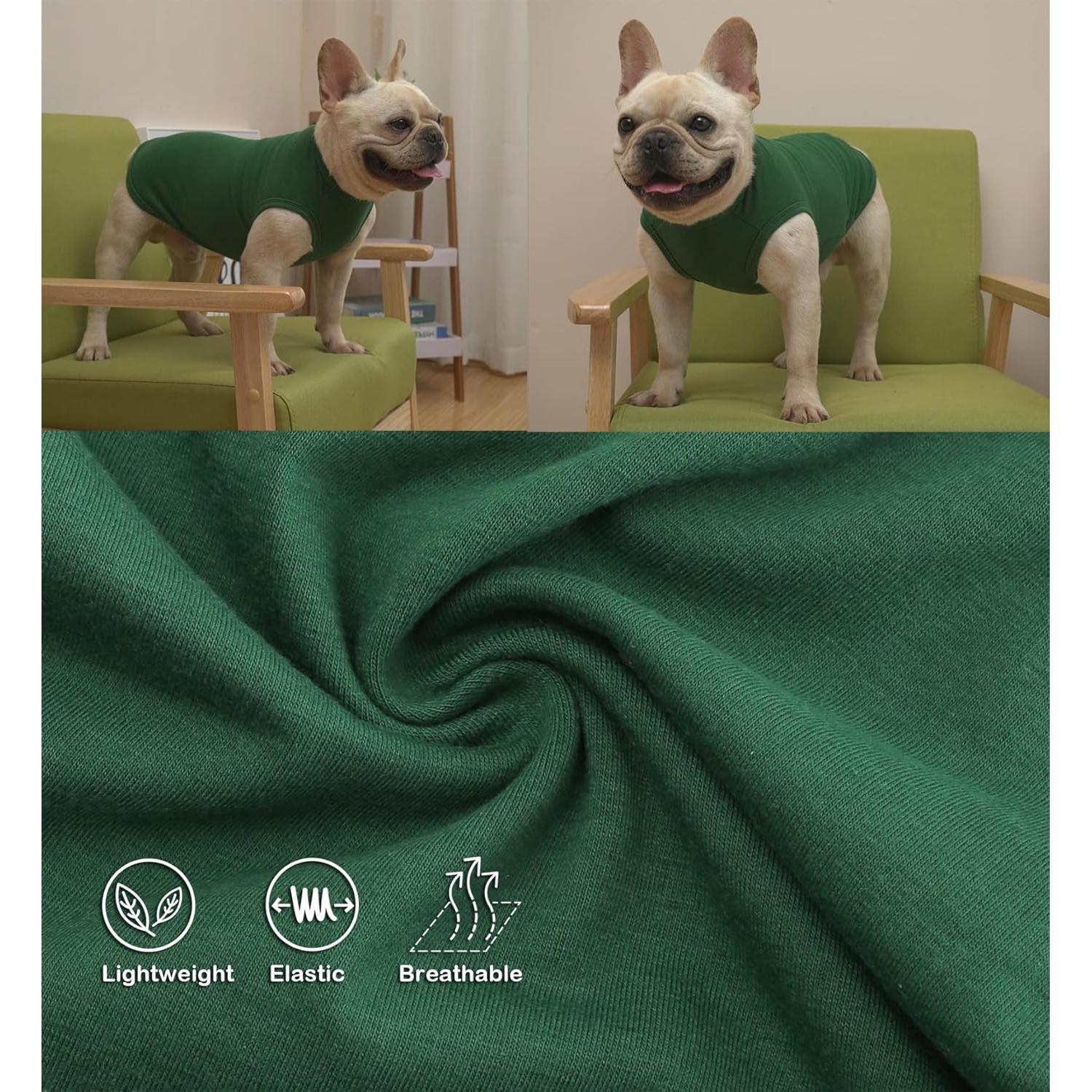 Camisa para Perros SyChien XXL Verde Ejercito y Profundo