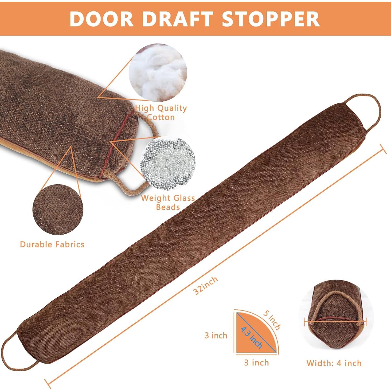 Tope de Puerta Triangular WochiTV 81.28 cm Aislamiento Acústico Marrón