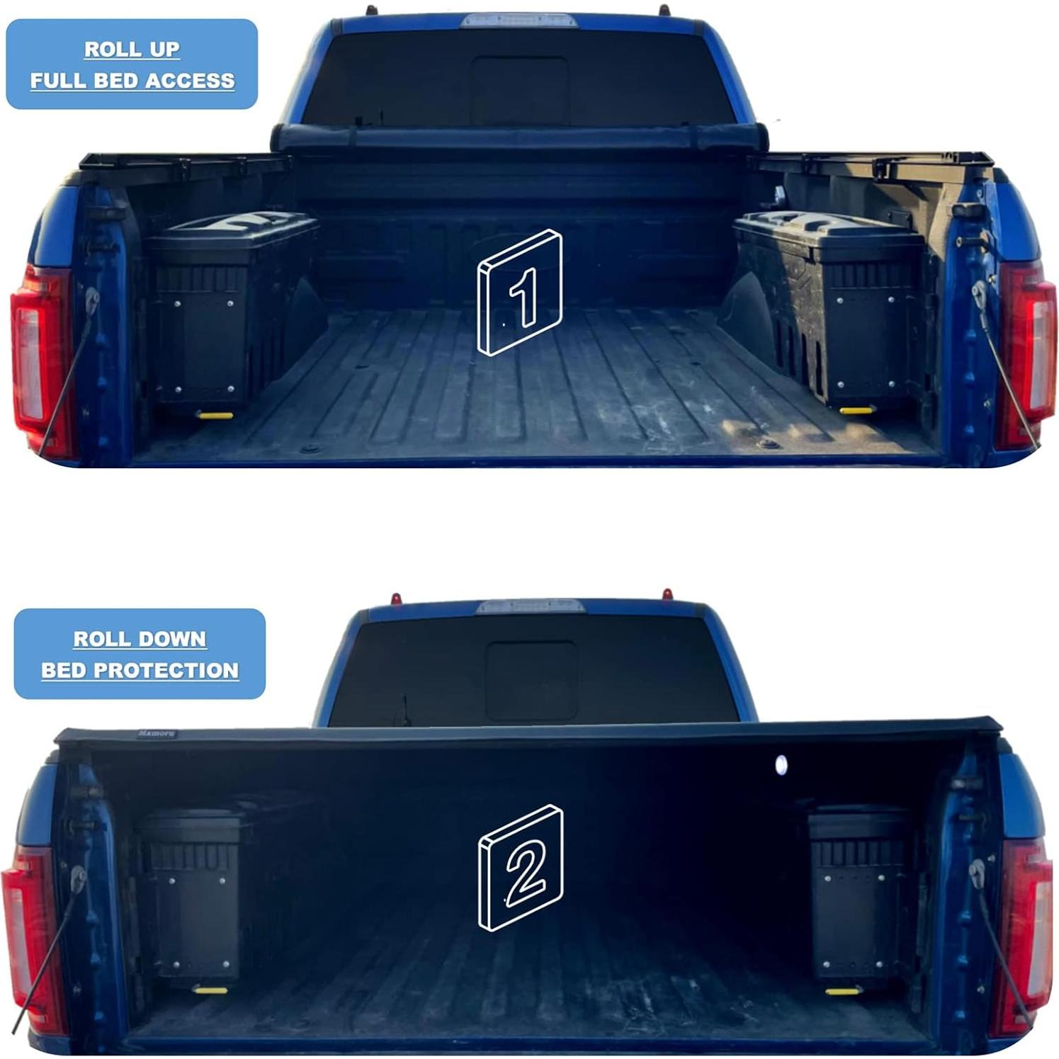 Cubierta Tonneau Mamoru Roll Up 1.52m para Ford Ranger 2019-2023