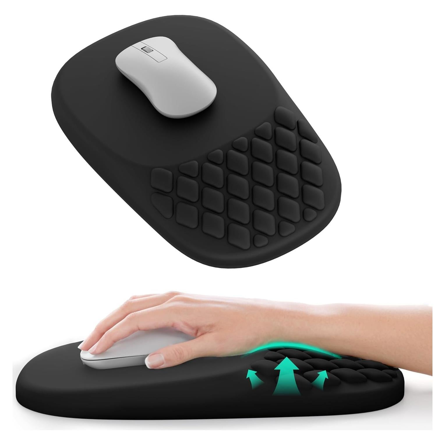 Almohadilla de Ratón Ergonómica VAGAU con Reposamuñecas - Alivio Dolor