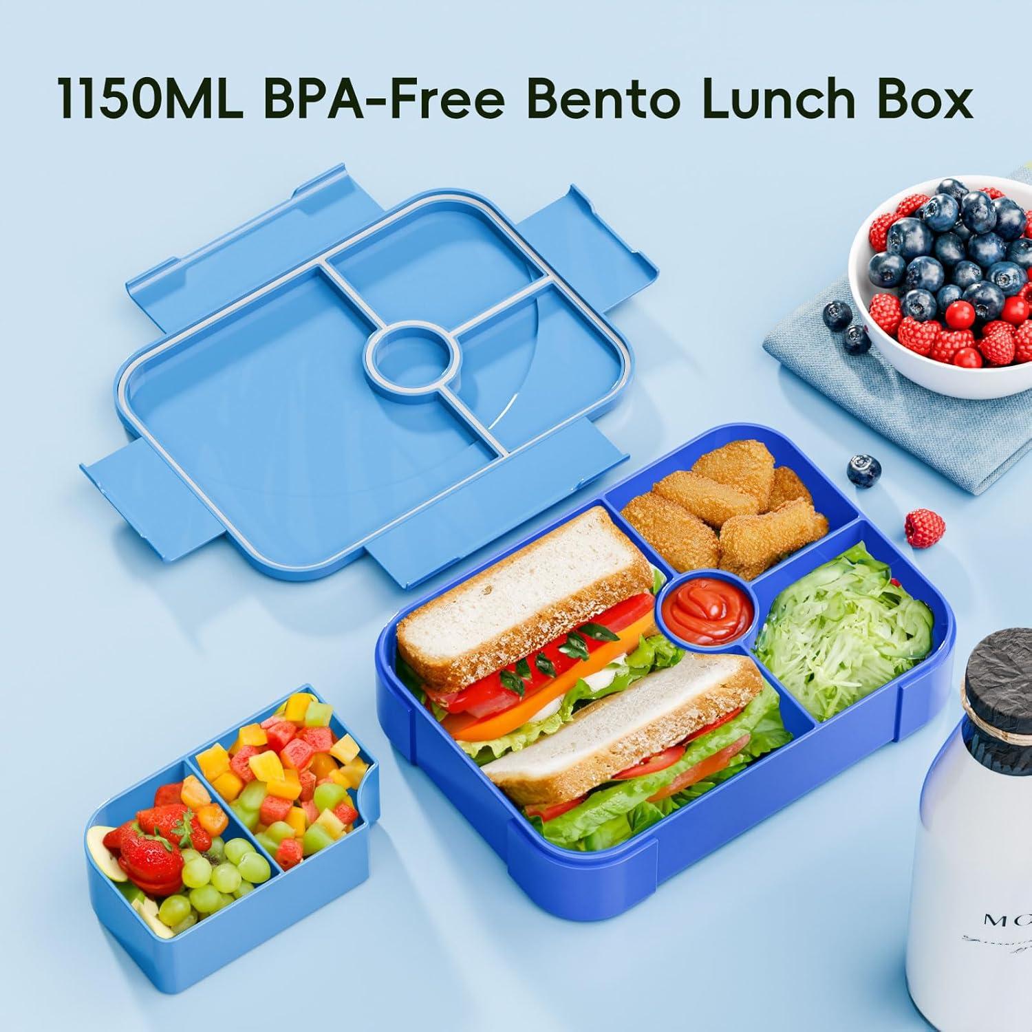 Caja de Almuerzo Bento Winproper Azul 1150ml 6 Compartimentos