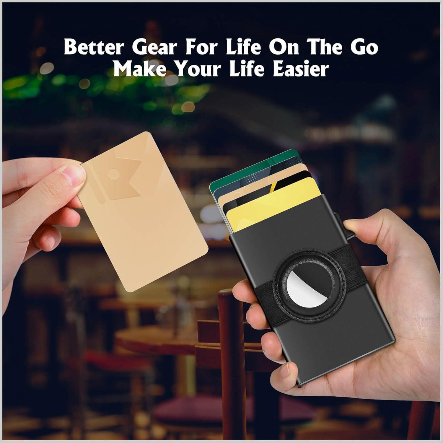 Soporte UpLook para AirTag en Cuero Negro con Correa