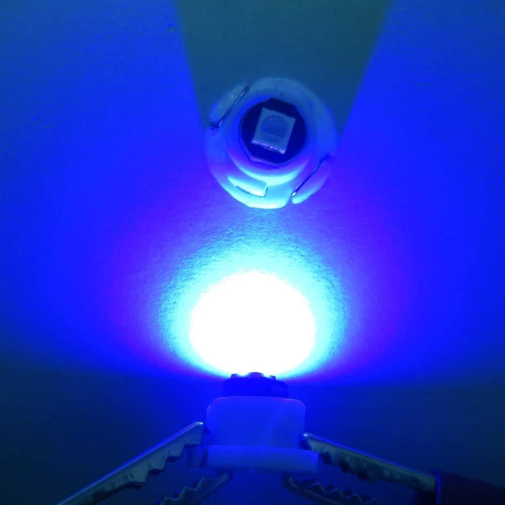 Bombilla LED T3 Neo Wedge WLJH 10x Azul 12V 150 Lúmenes