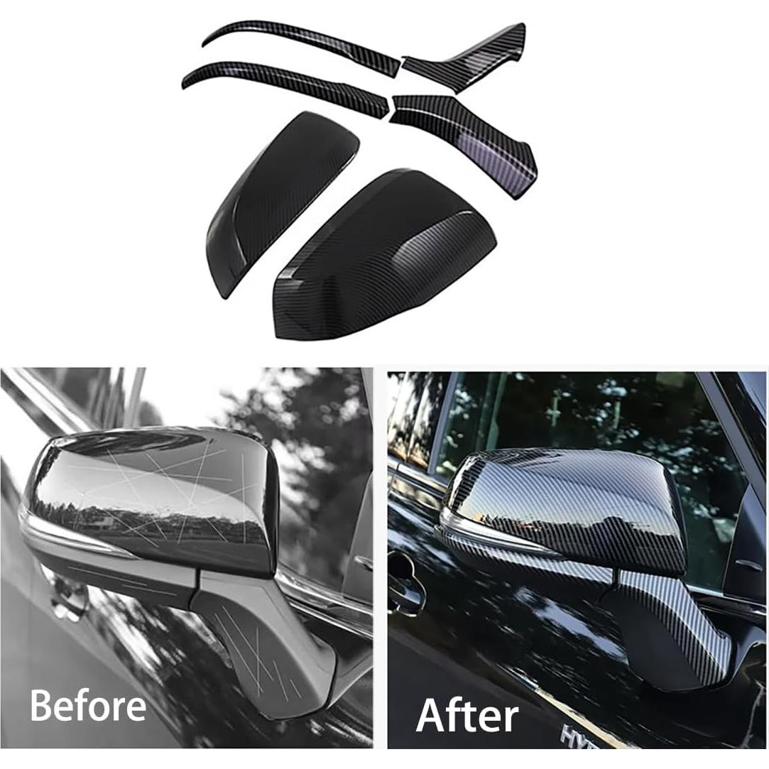 Moldura Espejo Retrovisor Toyota RAV4 2019-2023 JIEOSDIN 6 Pcs