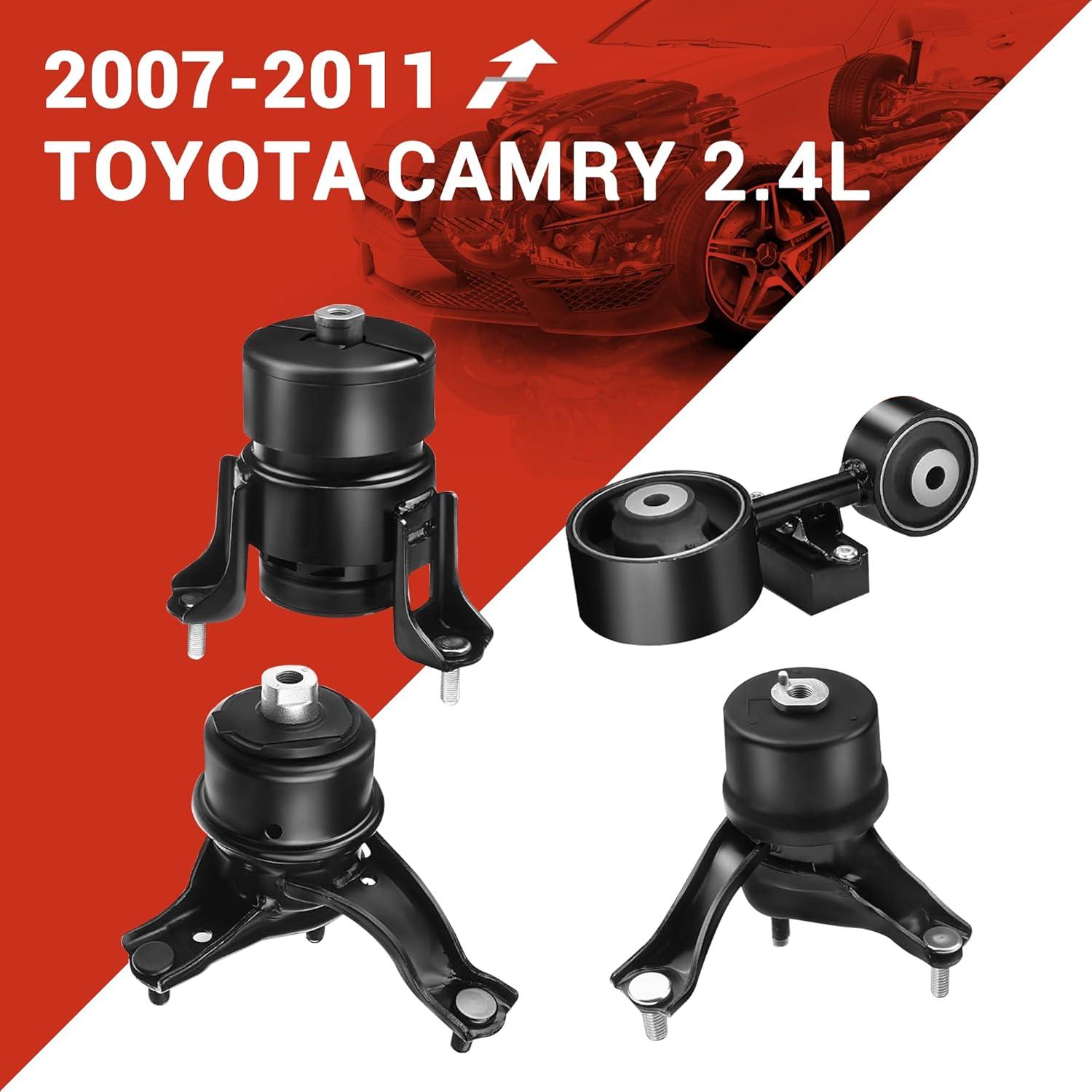 Juego de 4 Soportes de Motor CARORAV para Toyota Camry 2.4L 2007-2011