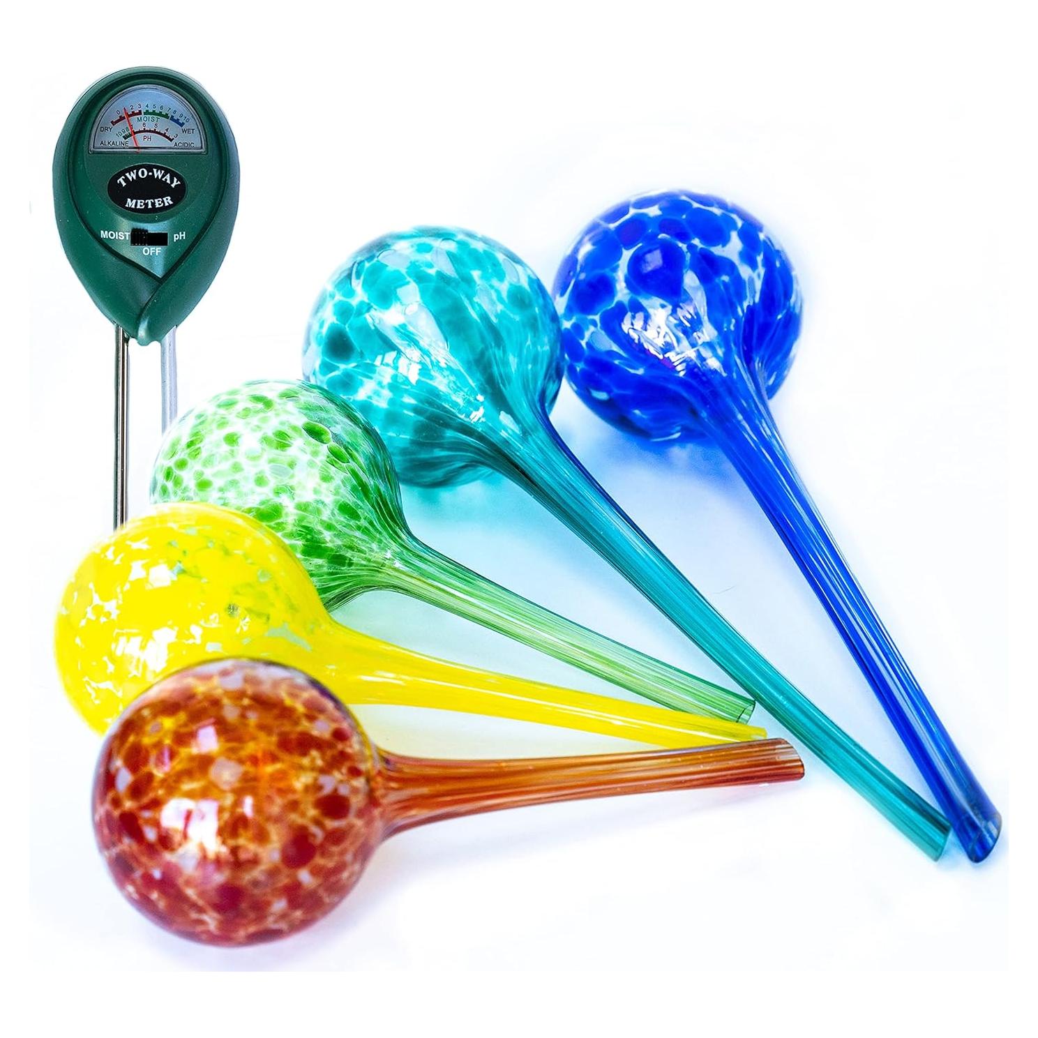 Esferas de Riego de Vidrio Cotswold Homeware - 2 Grandes y 3 Pequeños