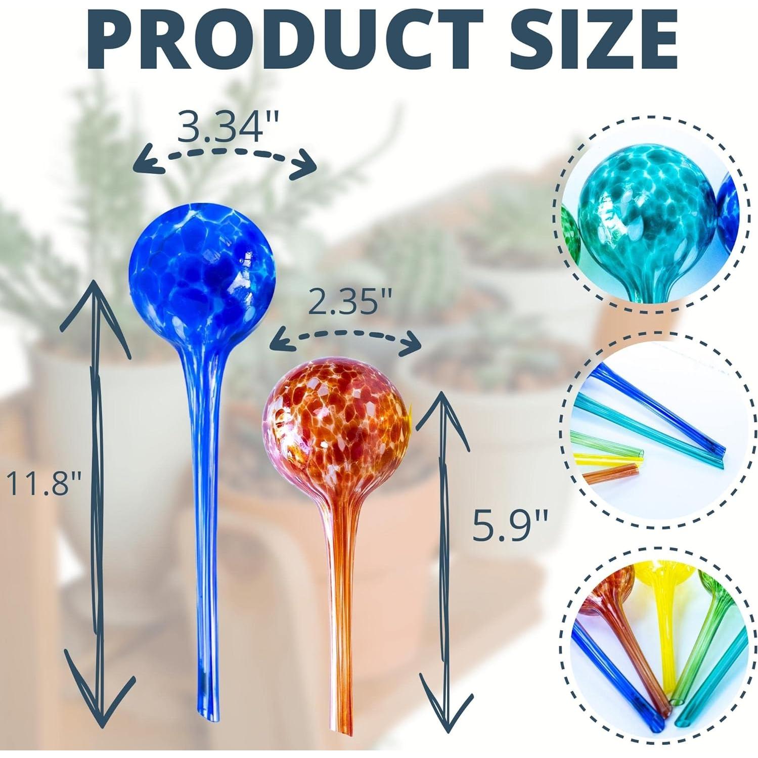 Esferas de Riego de Vidrio Cotswold Homeware - 2 Grandes y 3 Pequeños