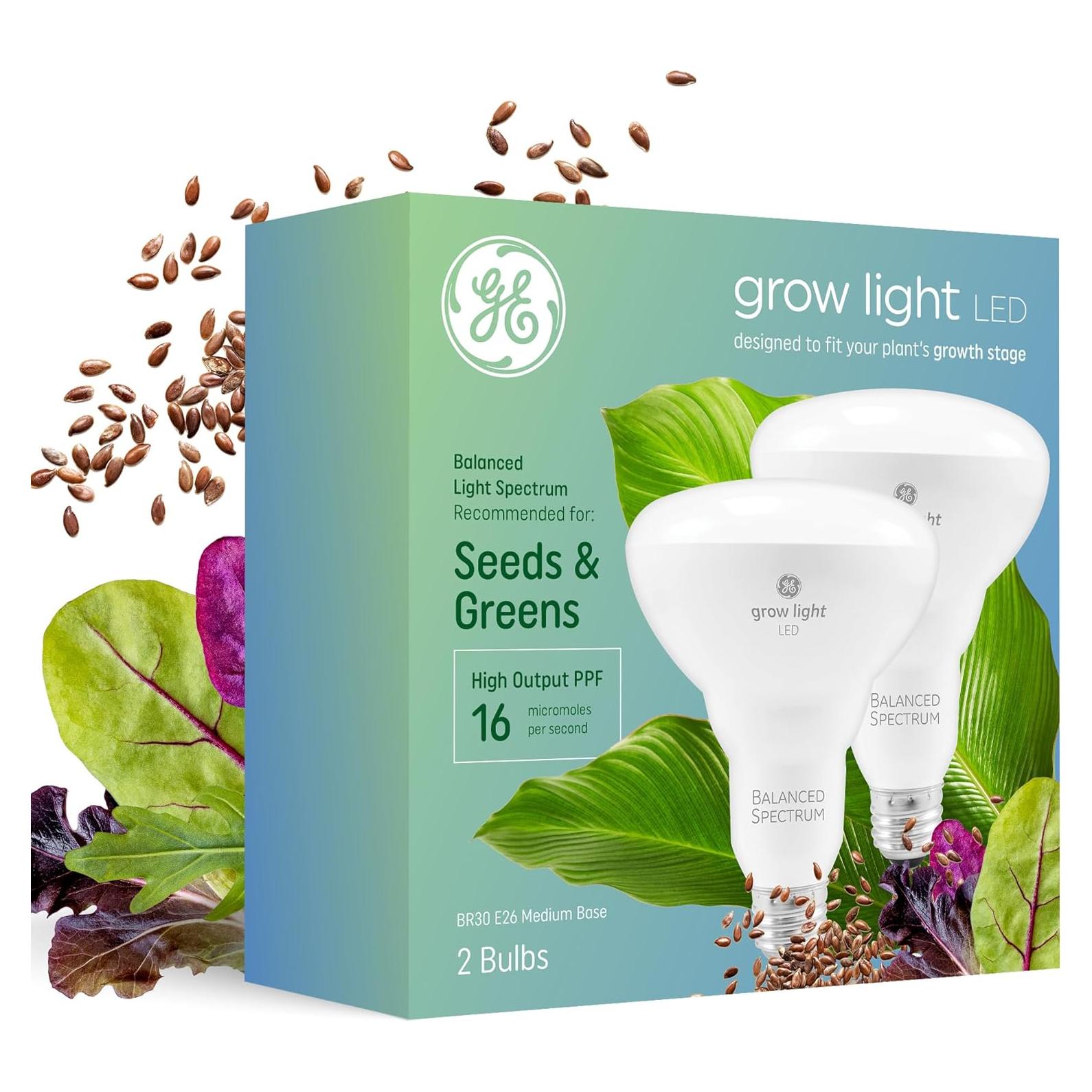 Bombillas LED GE BR30 para Cultivo de Plantas - Paquete de 2