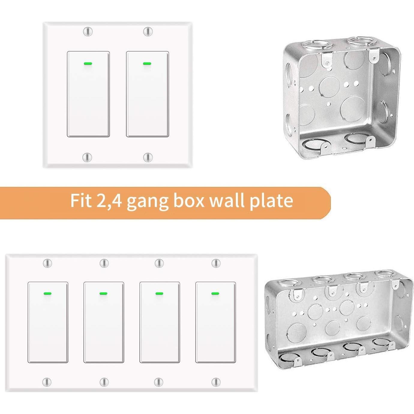 Interruptor de Luz Inteligente Bekca 4Pack Control Remoto