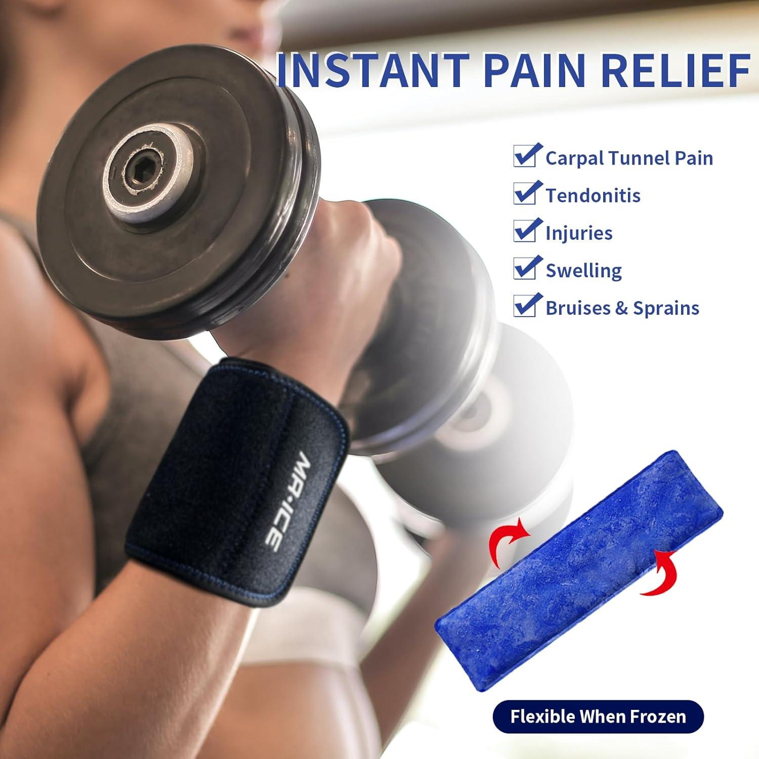Funda de Hielo Reutilizable MR.ICE para Tobillo y Pie - Alivio de Dolor y Lesiones