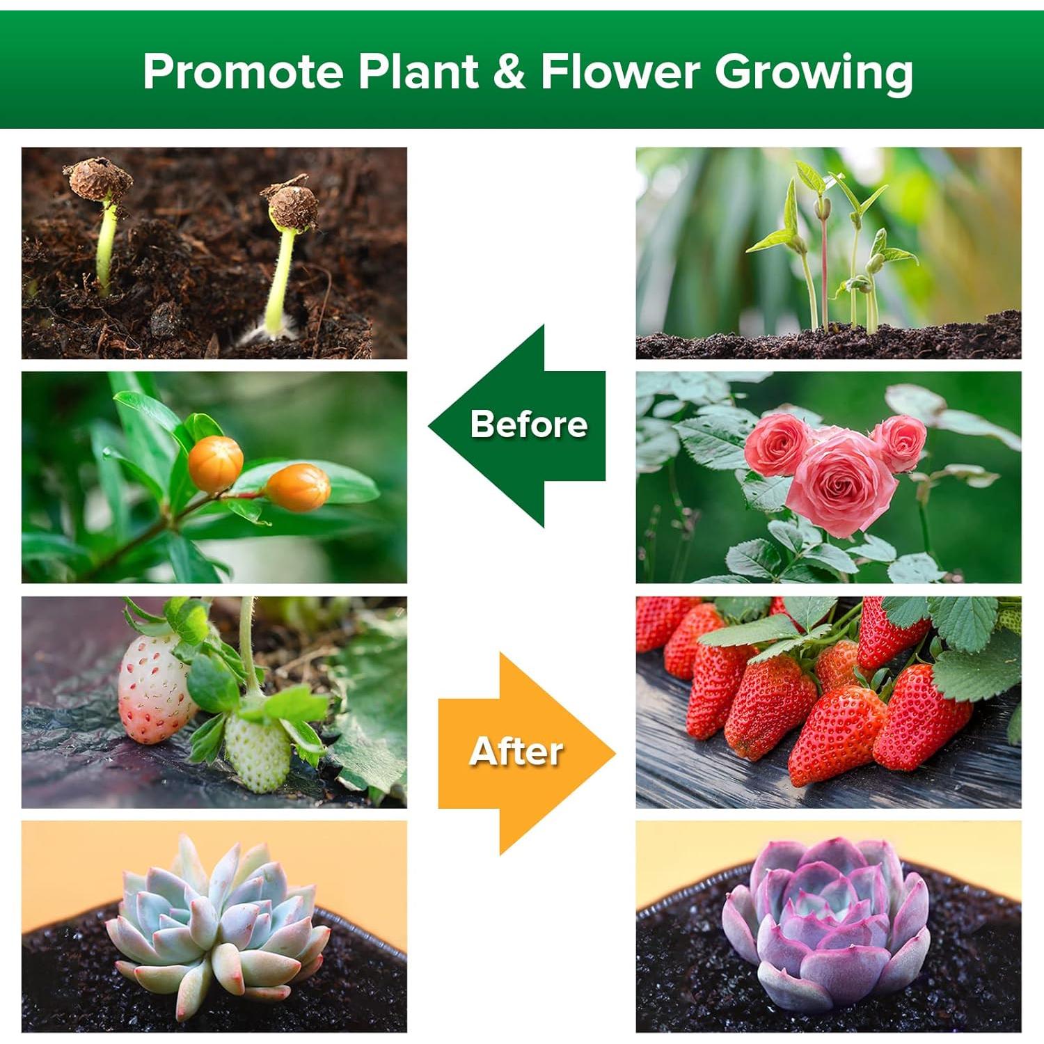 Luz LED de Cultivo SANSI 40W con Brazo Flexible y Espectro Completo