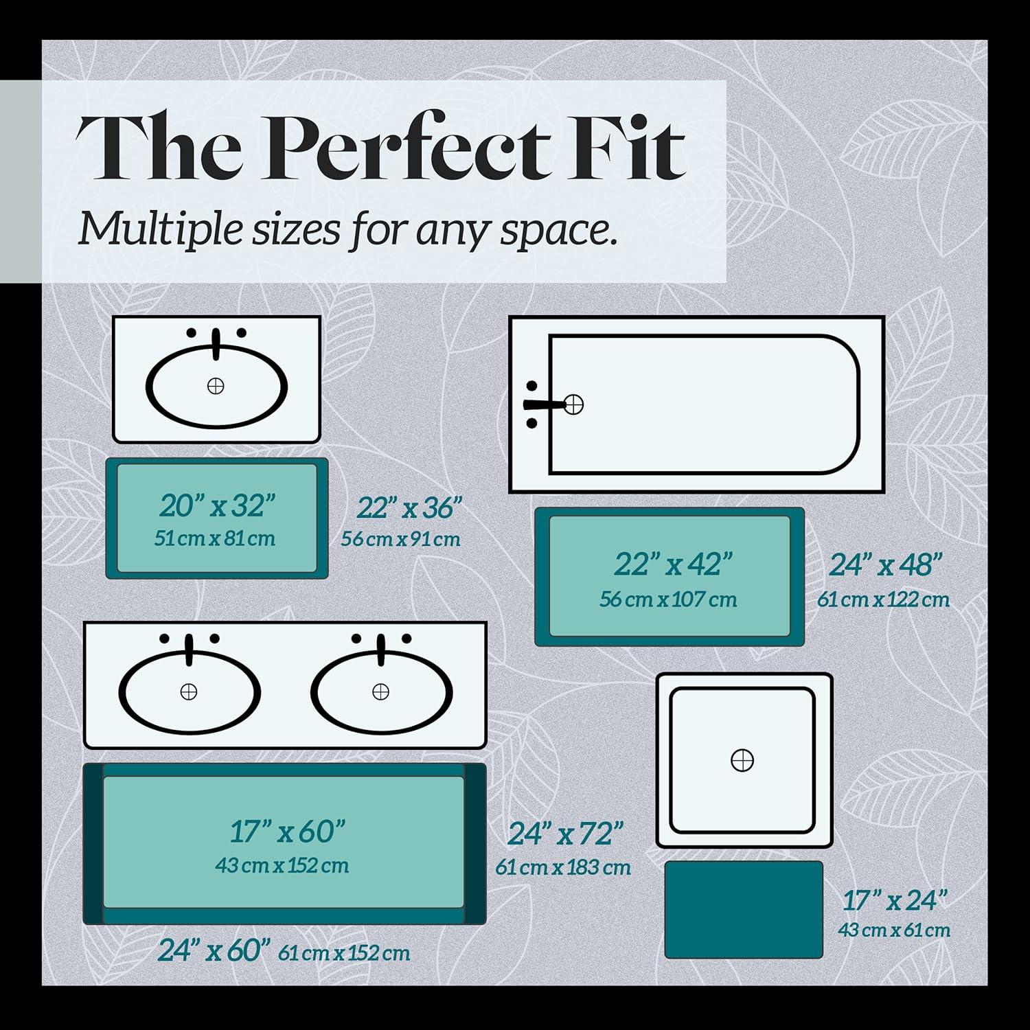 Alfombra de Baño Genteele Espuma de Memoria Antideslizante 152x43 cm Beige