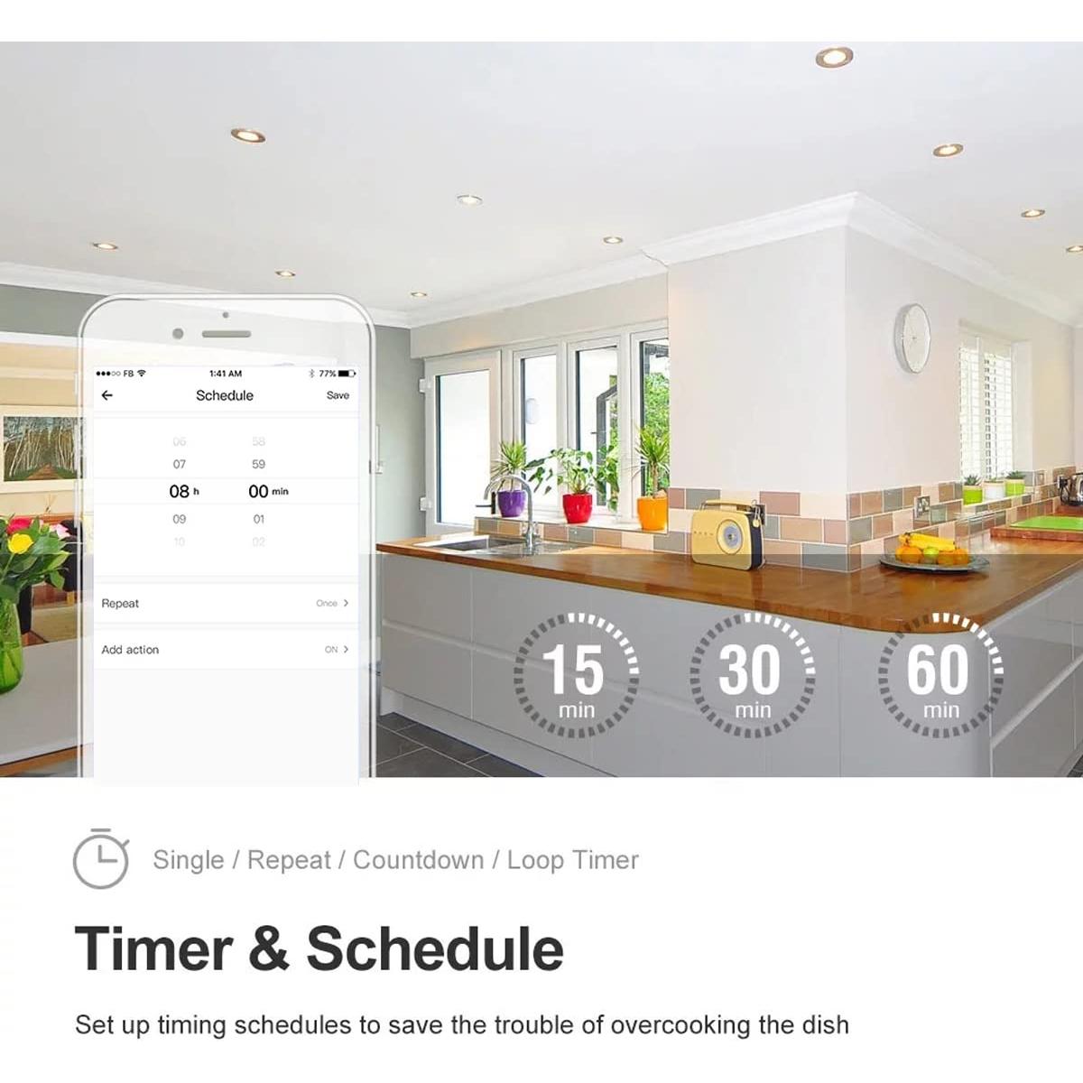 Interruptor Inteligente WiFi Otcboimo 30A Control Remoto