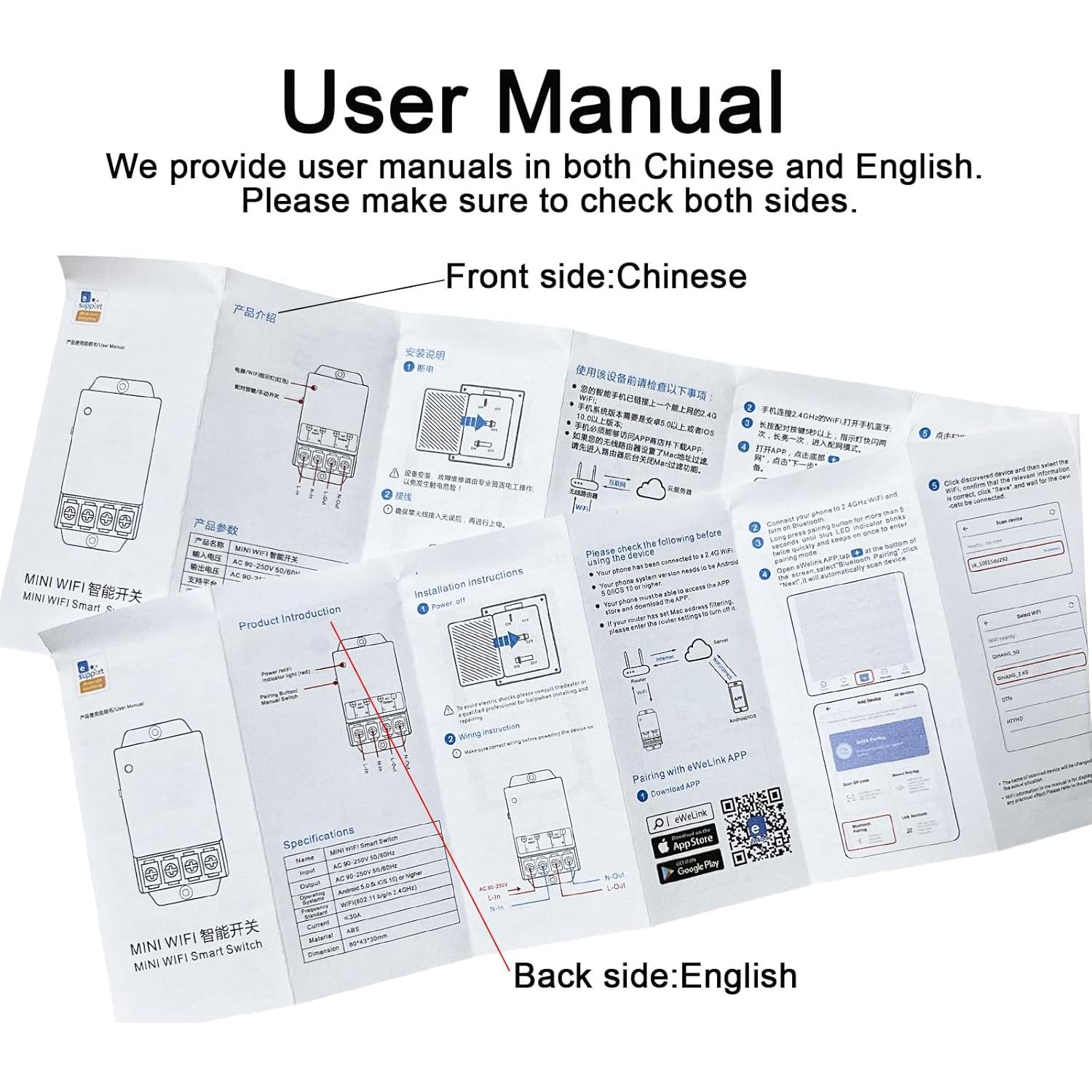 Interruptor Inteligente WiFi Otcboimo 30A Control Remoto